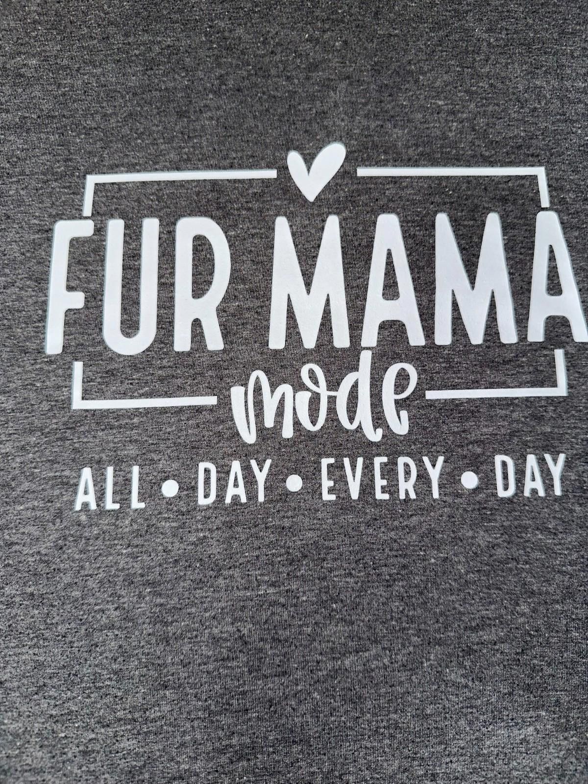 The Unbranded Brand Fur Mama T-Shirt – Funny Dog Lover Tee Gray Graphic-Size M Size M / US 6-8 / IT 42-44 - 2 Thumbnail