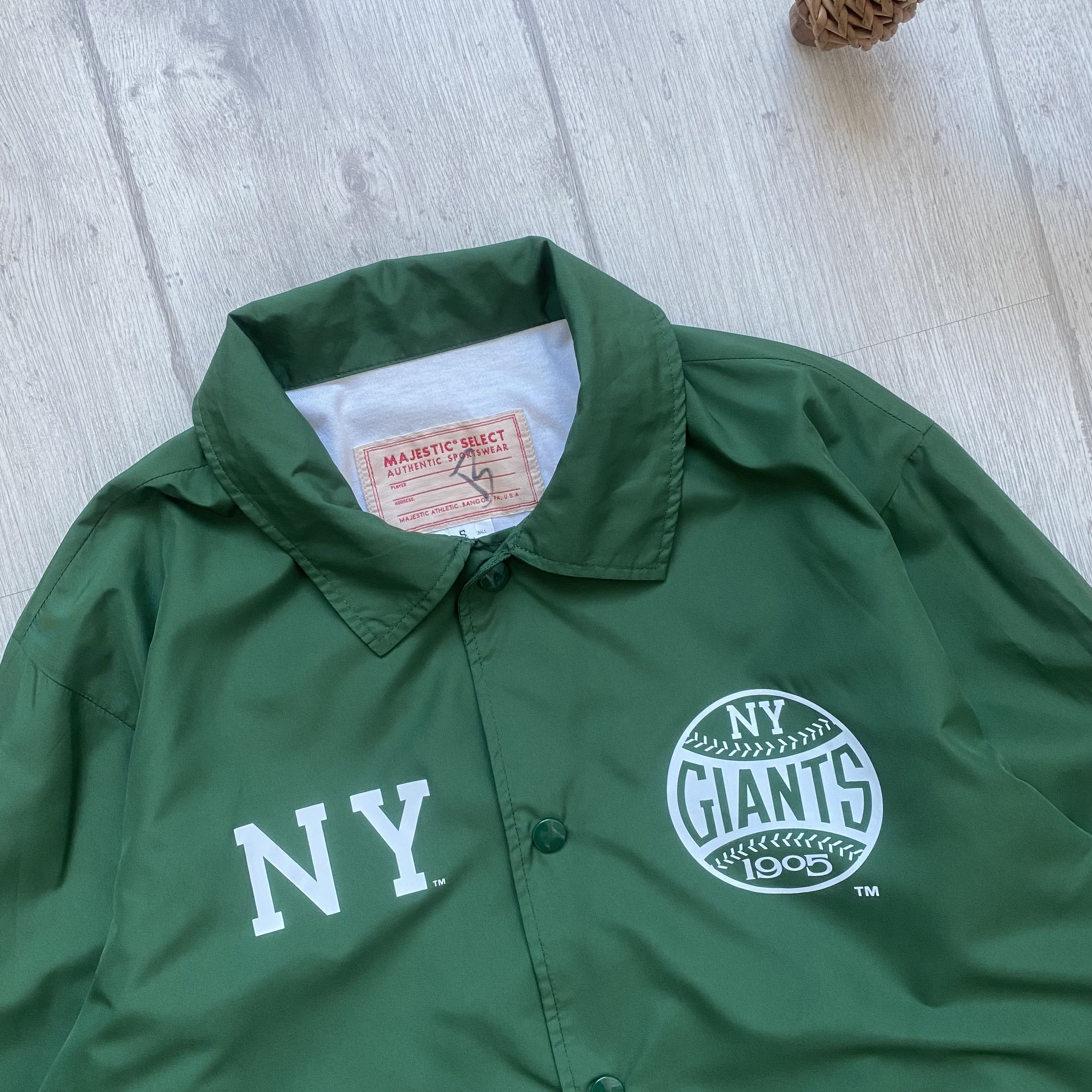 Majestic ⚾️ NFL Majestic New York Giants Windbreaker Coach Jacket Size US XS / EU 42 / 0 - 2 Thumbnail