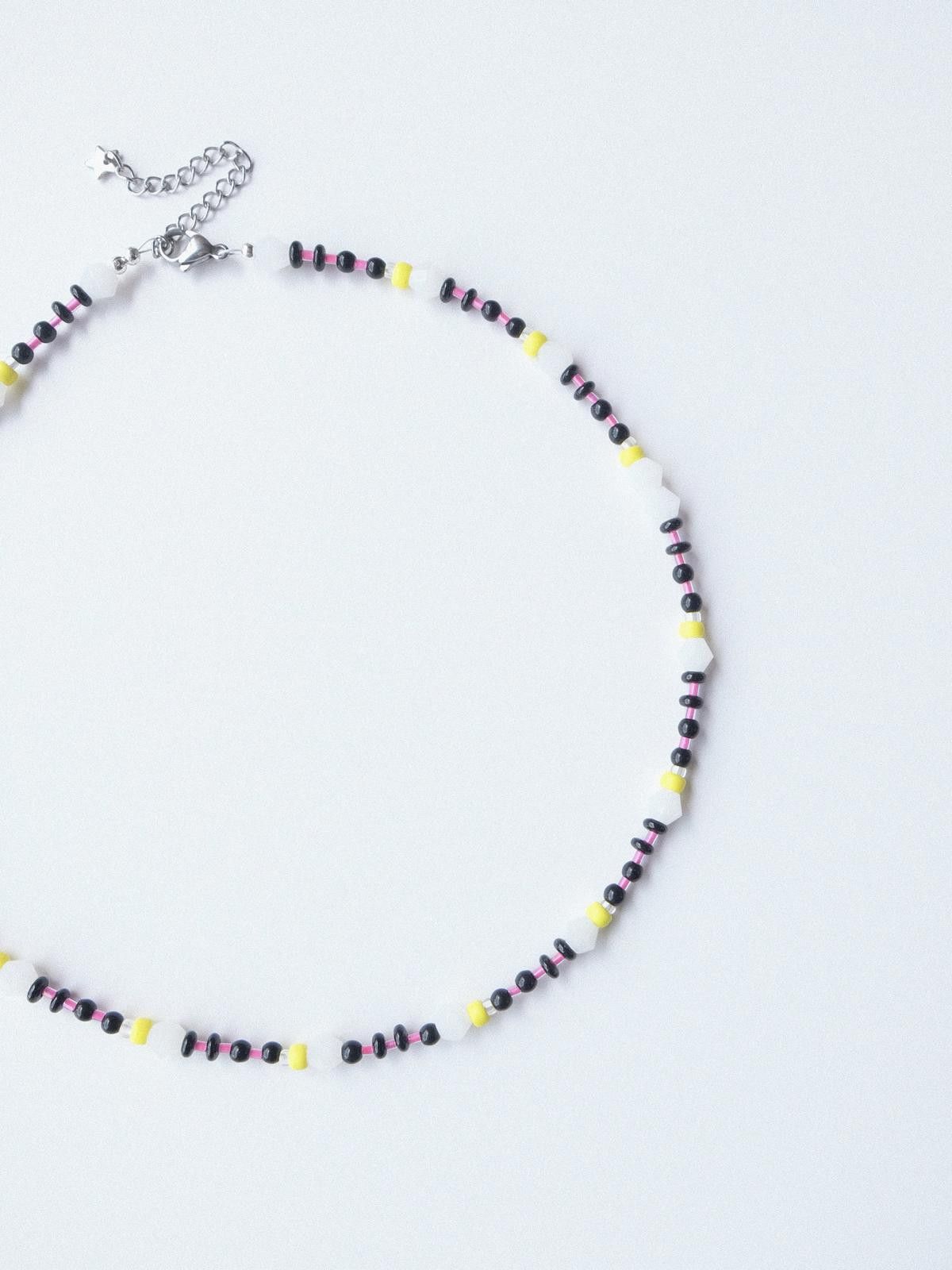 Handmade Futurism Style Japan Seed Beads Handmade Beaded Necklace Size ONE SIZE - 5 Thumbnail