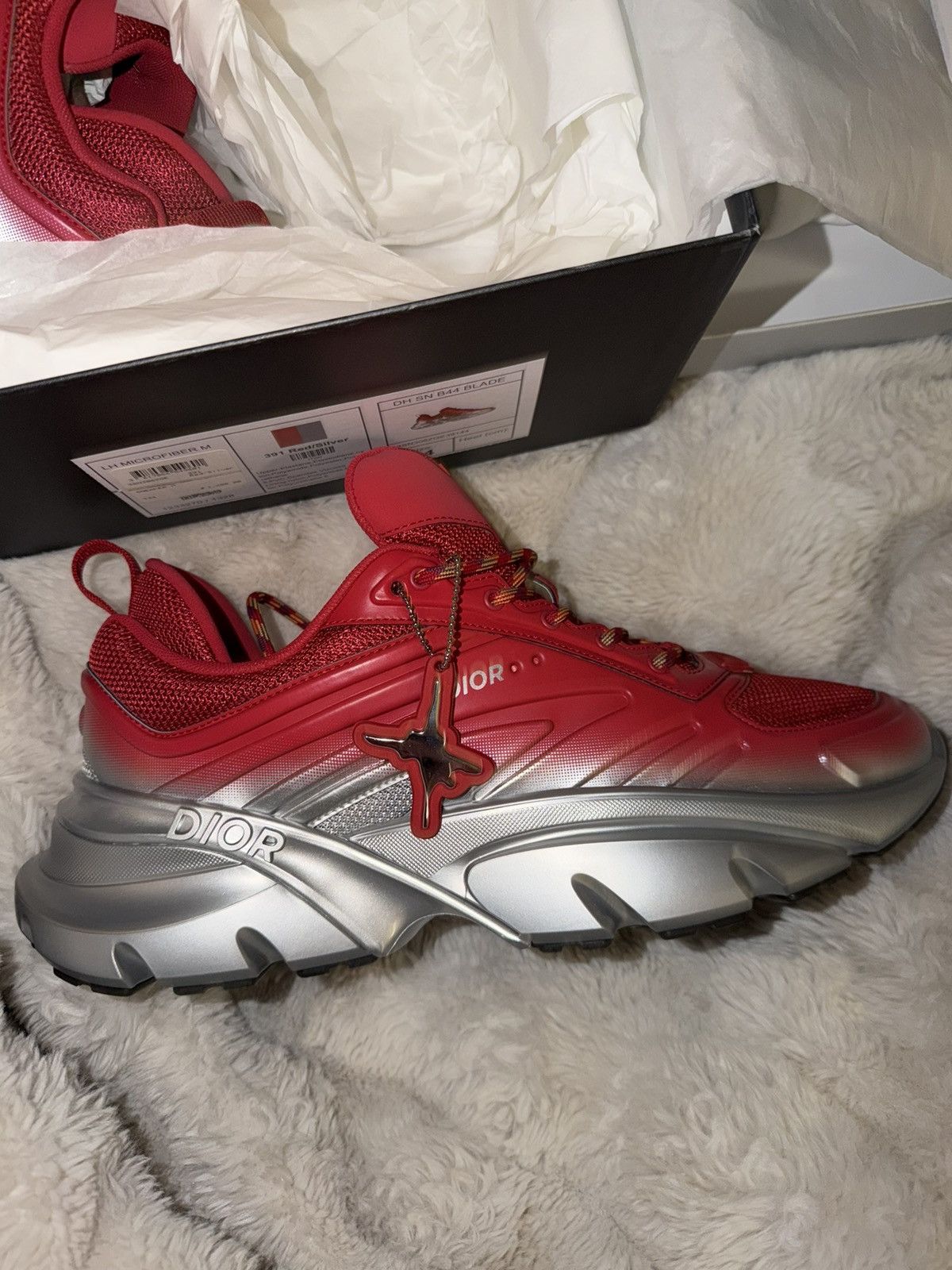 Brand new Dior x Lewis Hamilton B44 Blade Sneakers.