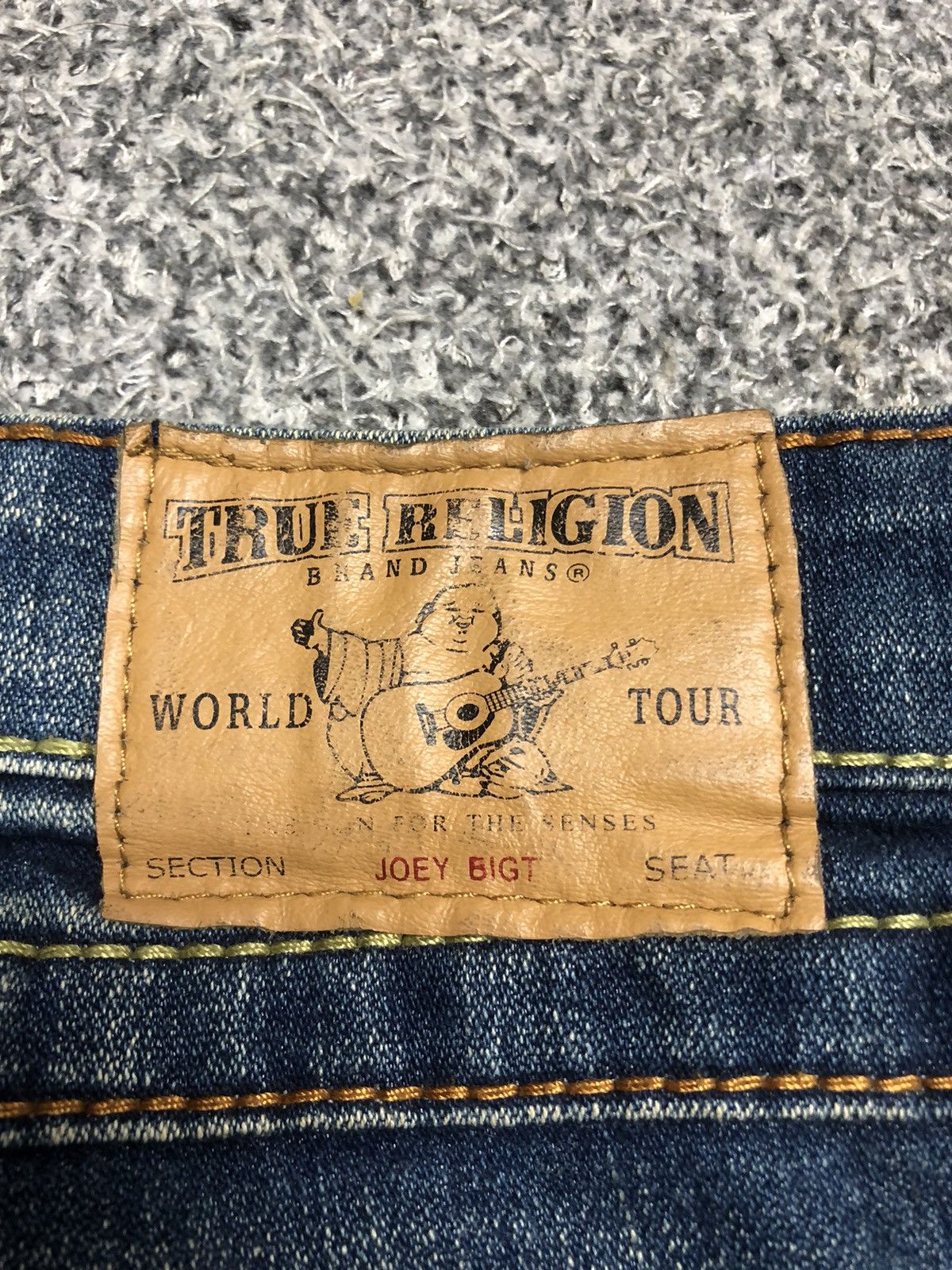 Japanese Brand Vintage True Religion Joey Studded Twisted Flare Jeans Size 32" / US 10 / IT 46 - 23 Thumbnail