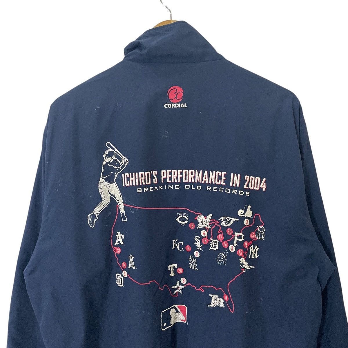 MLB Vintage Y2k Mlb Ichiro’s Performance Reversable Jacket Size US XL / EU 56 / 4 - 2 Thumbnail