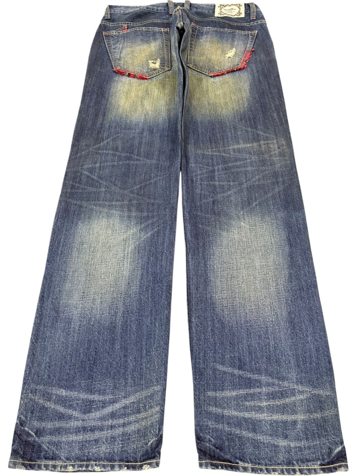Levi's Vintage Japanese Brand Patches Rusty Wash Sashiko Style Jean Size US 32 / EU 48 - 2 Thumbnail