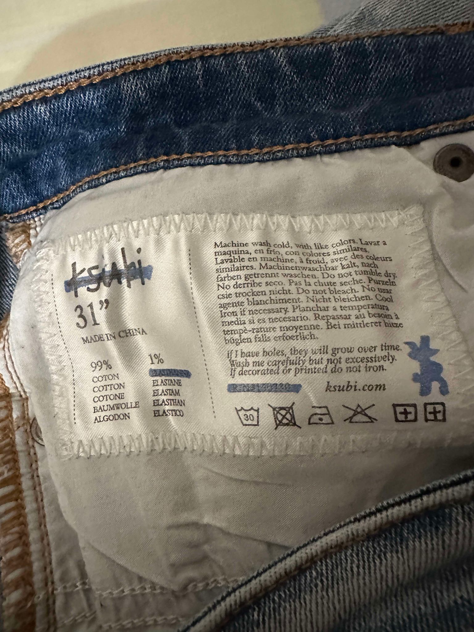 Ksubi KSUBI JEANS Size US 31 - 5 Thumbnail