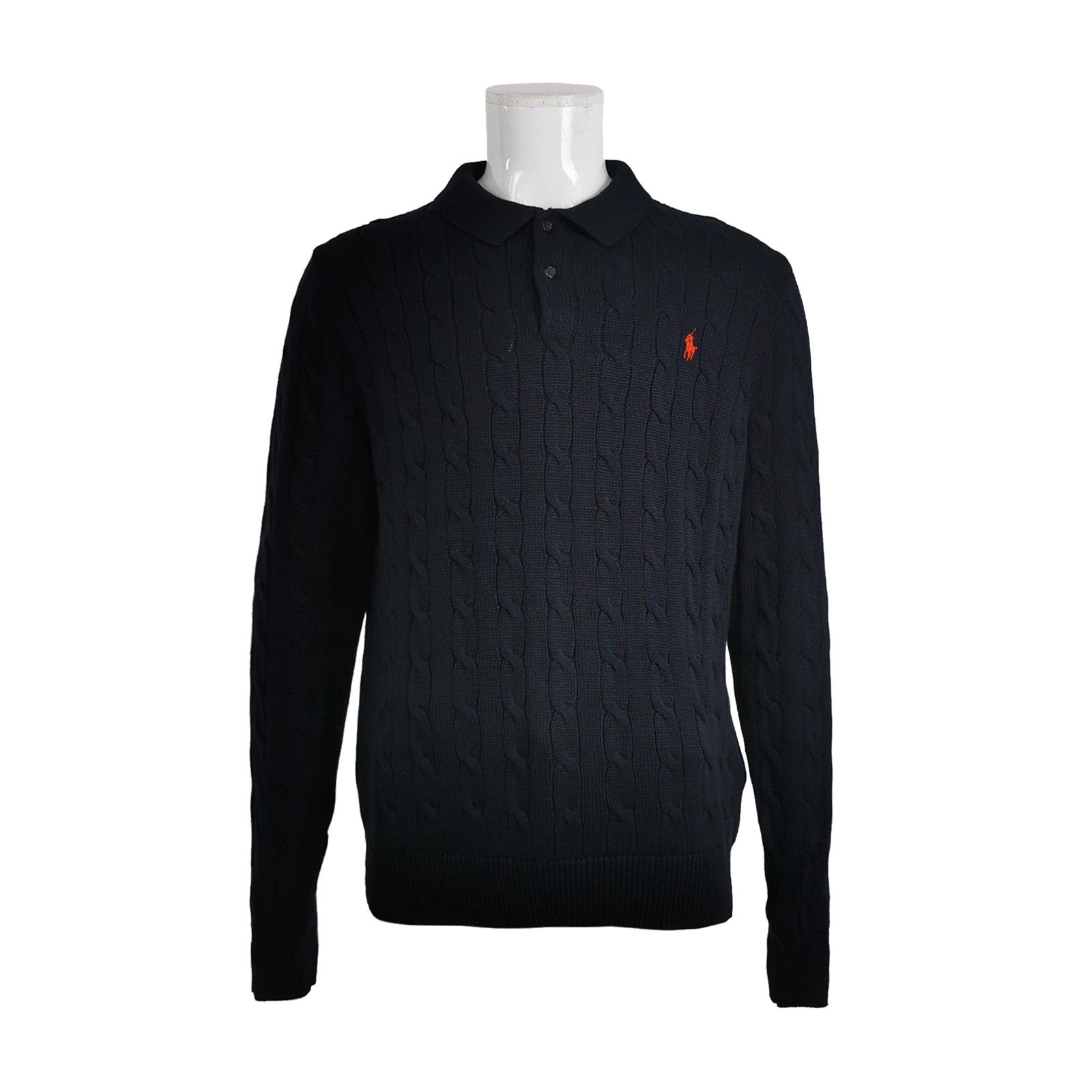 Polo Ralph Lauren Polo Ralph Lauren Cable Knit Polo Sweater L Size US L / EU 52-54 / 3 - 1 Thumbnail