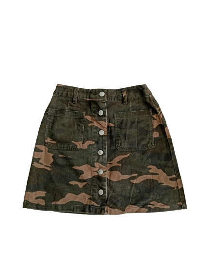 LOWRYS FARM LOWRYS FARM Camo Mini Skirt Double Pocket Size 26" / US 2 / IT 38 - 1 Thumbnail