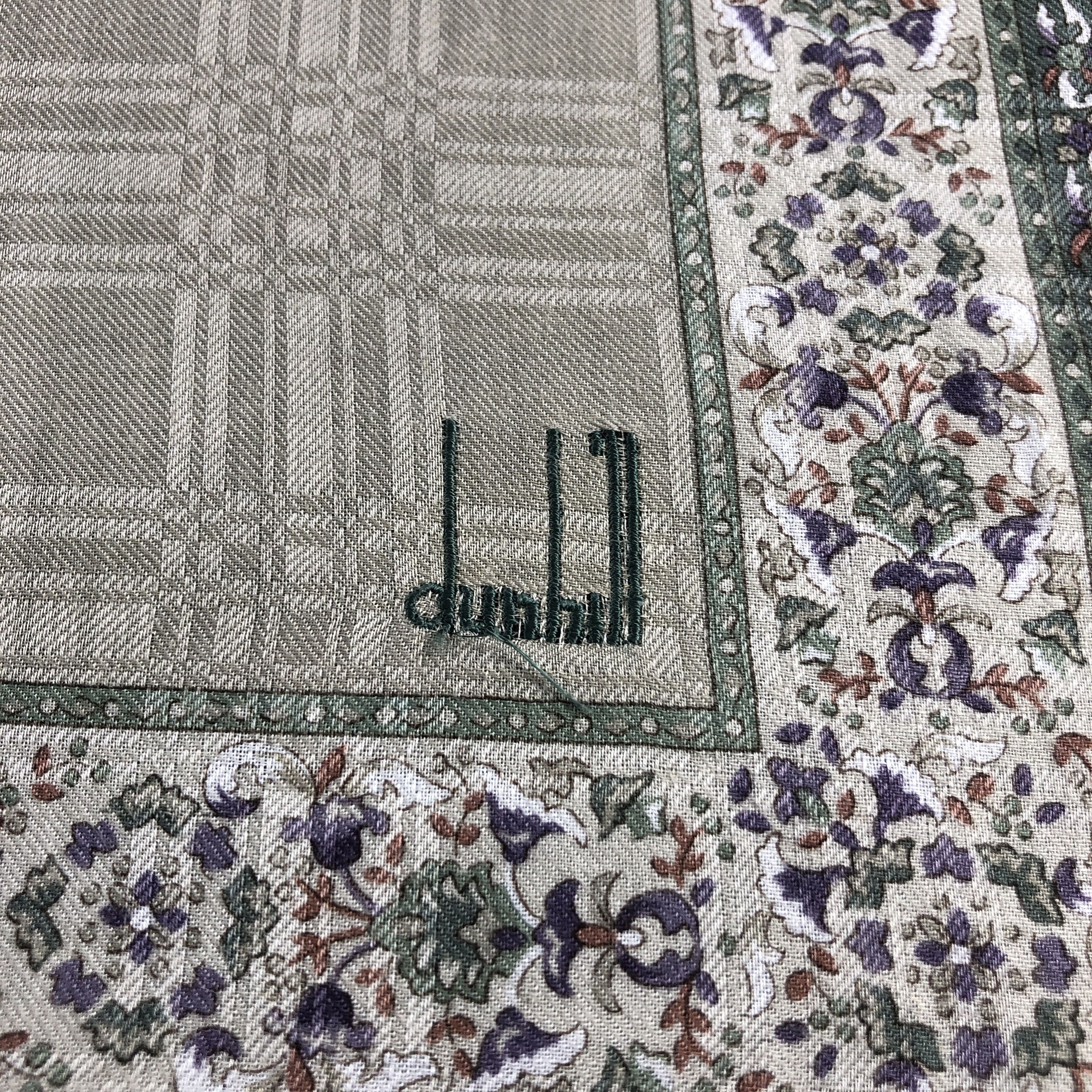 Alfred Dunhill × Vintage Dunhill Handkerchief Neckerchief Bandana H2744 Size ONE SIZE - 4 Thumbnail