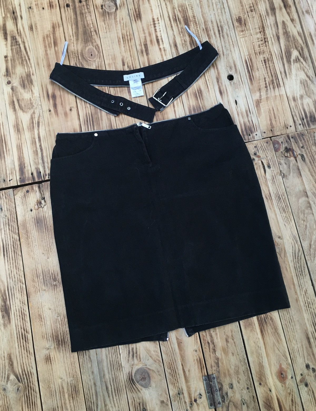 Celine Celine F/W 2003 Zipper Waistband Skirt Size 30" / US 8 / IT 44 - 4 Thumbnail