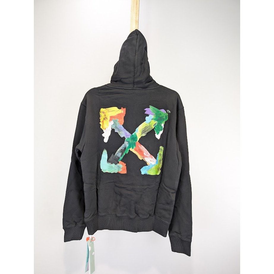 Off-White o1rshd1 Brush Arr Slim Hoodie in Black Multicolor Size US S / EU 44-46 / 1 - 9 Thumbnail