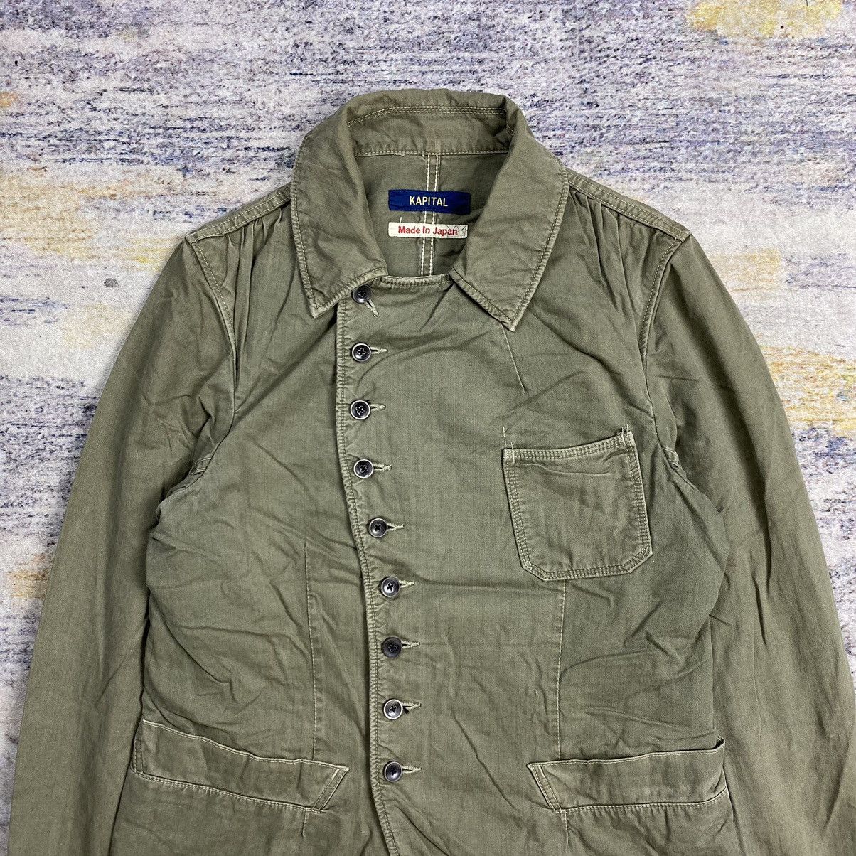Kapital Kapital asymmetrica button chore canvas jacket Size US S / EU 44-46 / 1 - 2 Thumbnail
