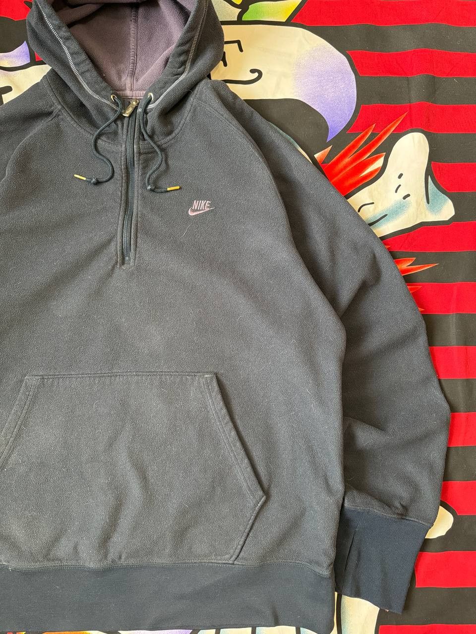 Nike Vintage Nike fleece 1/3 zip hoodie in blue Size XL Size US XL / EU 56 / 4 - 2 Thumbnail