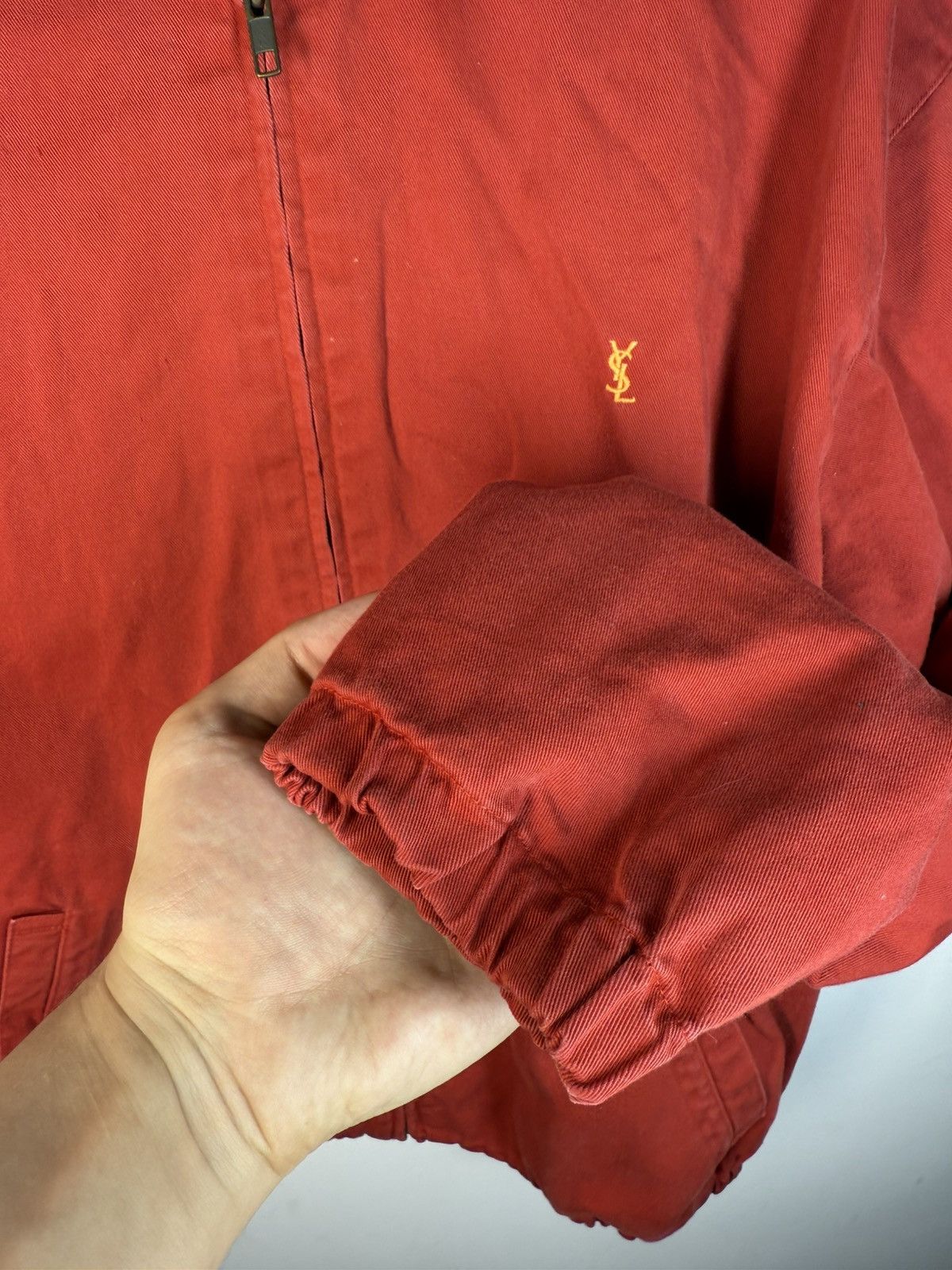 Yves Saint Laurent Cotton YSL Windbreaker Jacket 90s Bomber Zip Up Vintage Size US M / EU 48-50 / 2 - 12 Thumbnail