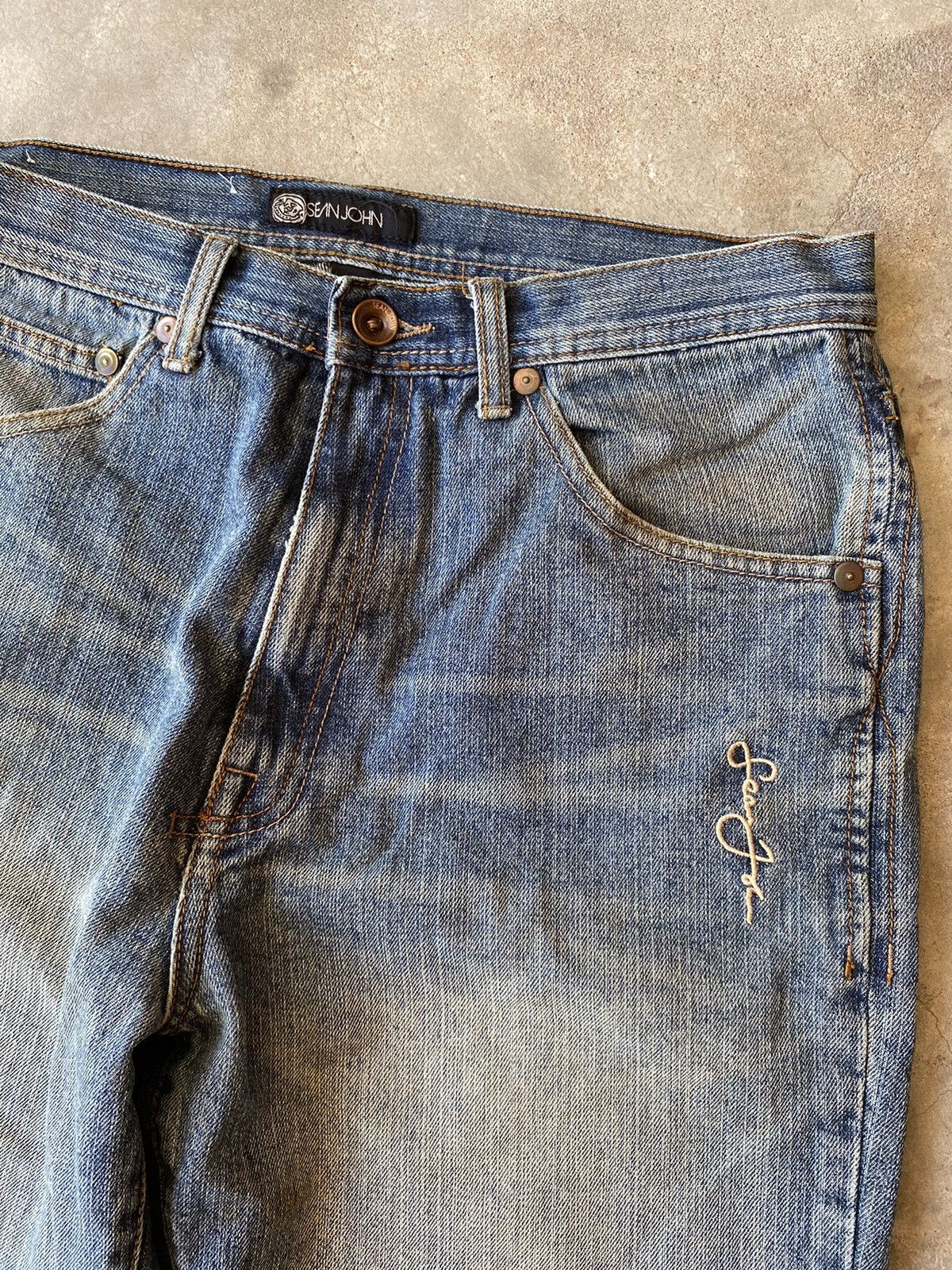 Beauty Beast × If Six Was Nine × Sean John y2k sean john jeans pant embroidery Size US 32 / EU 48 - 6 Thumbnail