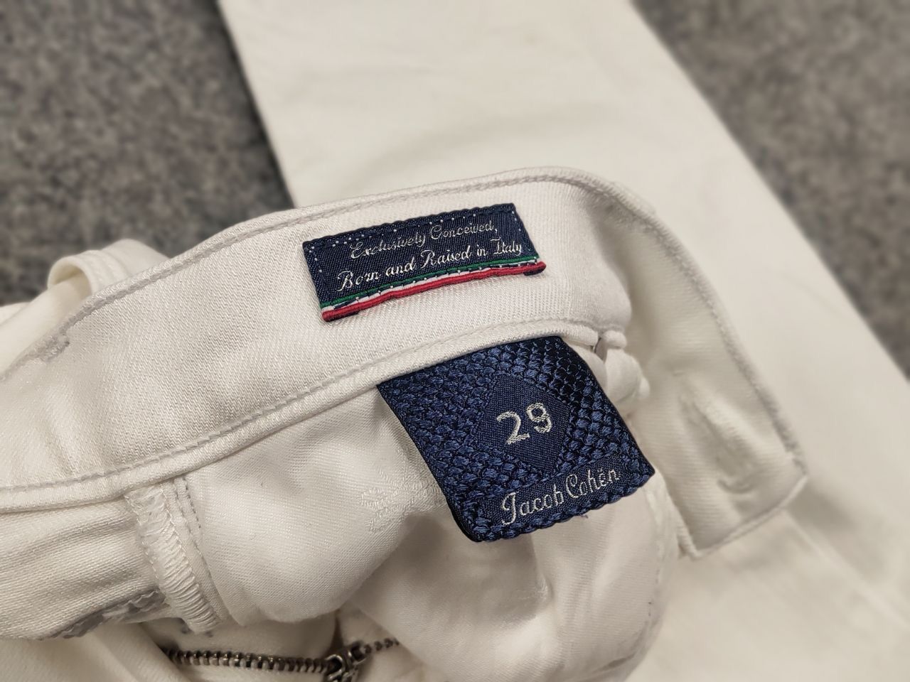 Jacob Cohen Jacob Cohen Design kimberly classic Slim White Denim Jeans Size 29" - 15 Thumbnail