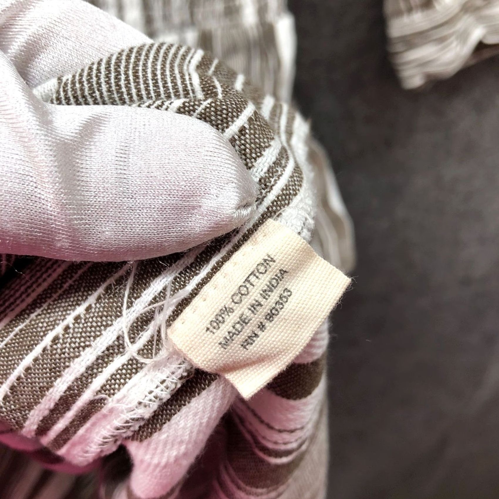 Vintage Kings Road Cotton Shirt Dress Womens L 3/4 Sleeve Brown White Striped Zip Shirt Dress Women L Brown White Striped Zip Size L / US 10 / IT 46 - 6 Thumbnail