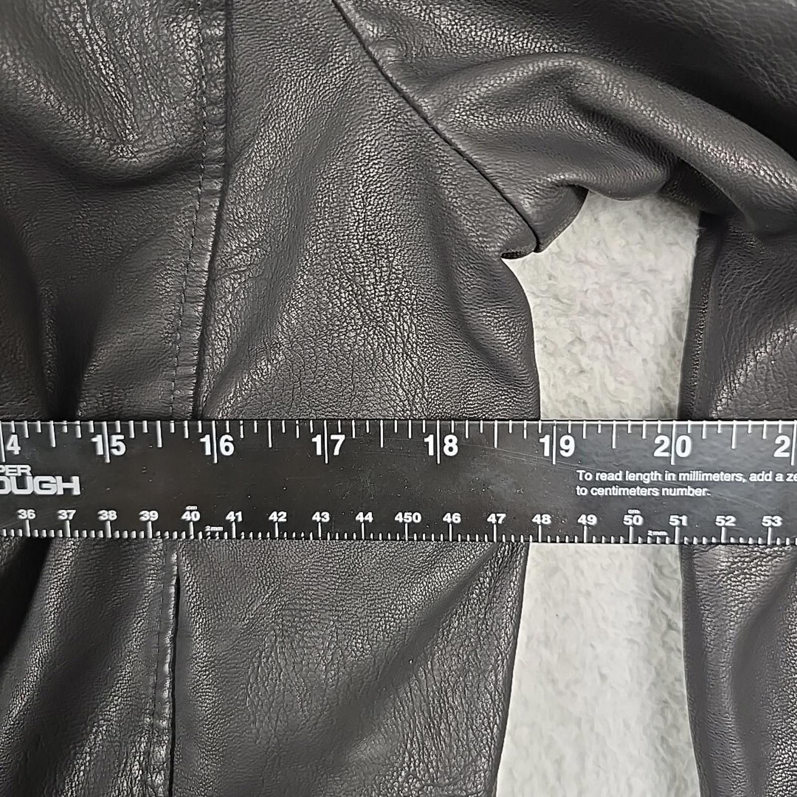 Other BACCINI Women's Faux Leather Black Size Medium Jacket Size M / US 6-8 / IT 42-44 - 11 Thumbnail