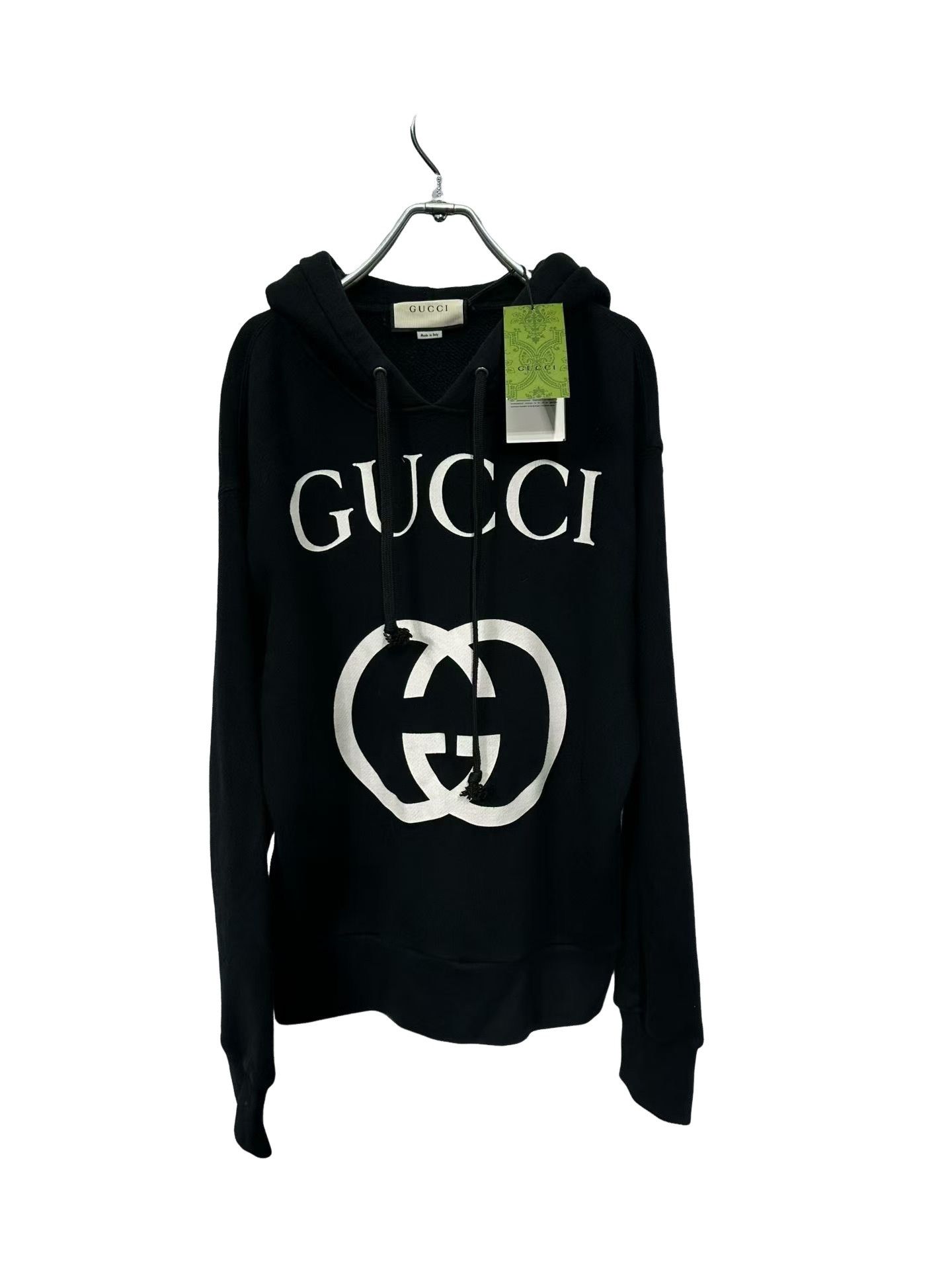 Gucci Gucci Interlocking G Logo Hoodie Black S Size US S / EU 44-46 / 1 - 1 Thumbnail