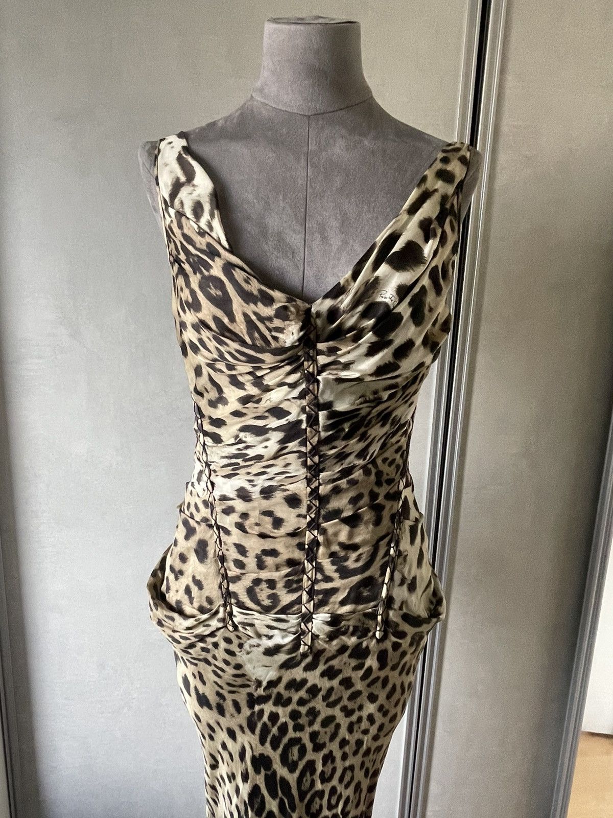 Roberto Cavalli ROBERTO CAVALLI MAXI SILK DRESS Size M / US 6-8 / IT 42-44 - 5 Thumbnail