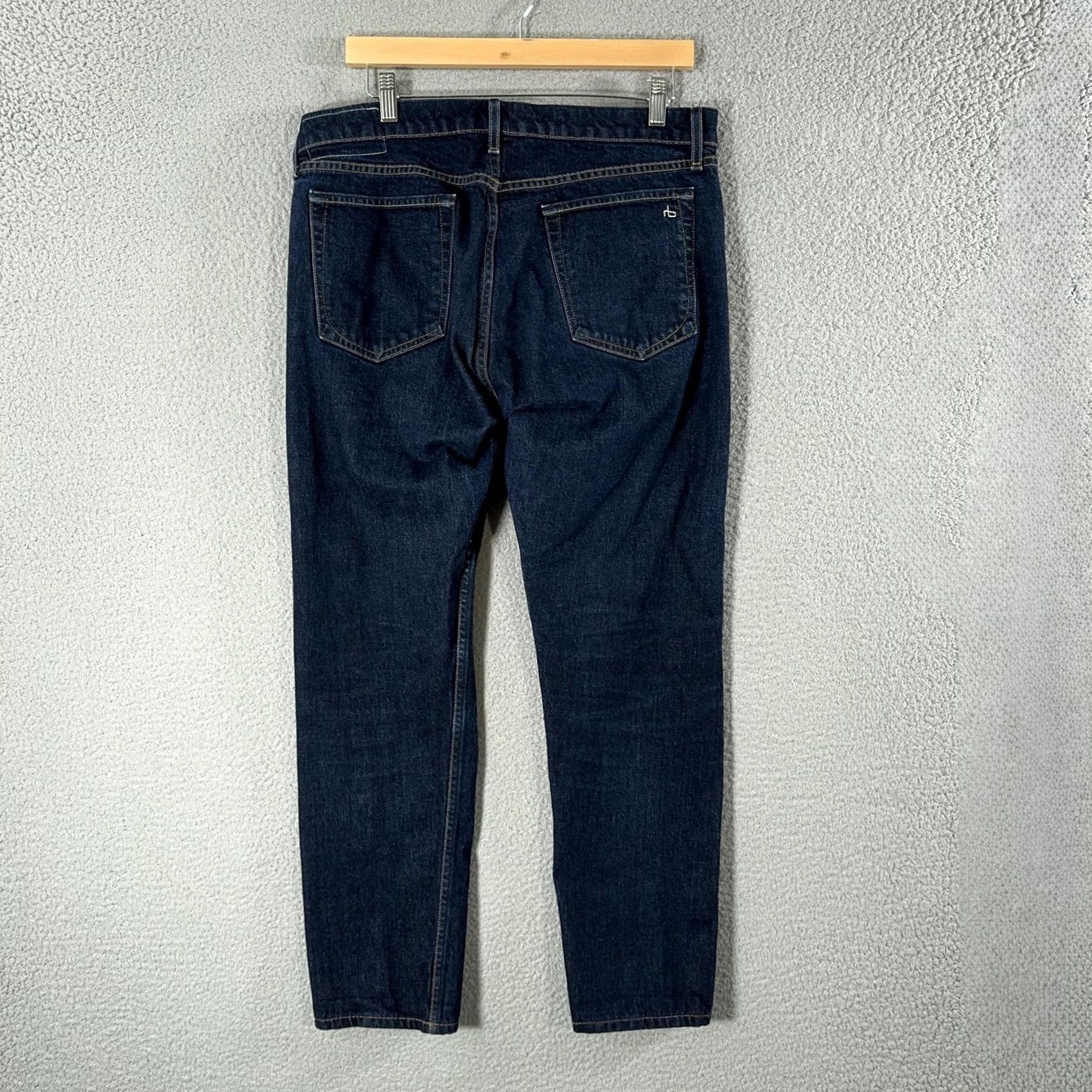 Rag & Bone rag & bone Fit 2 Slim Selvage Jeans Mens 34x29 Dark Denim Button Fly Made USA Size US 34 / EU 50 - 2 Thumbnail
