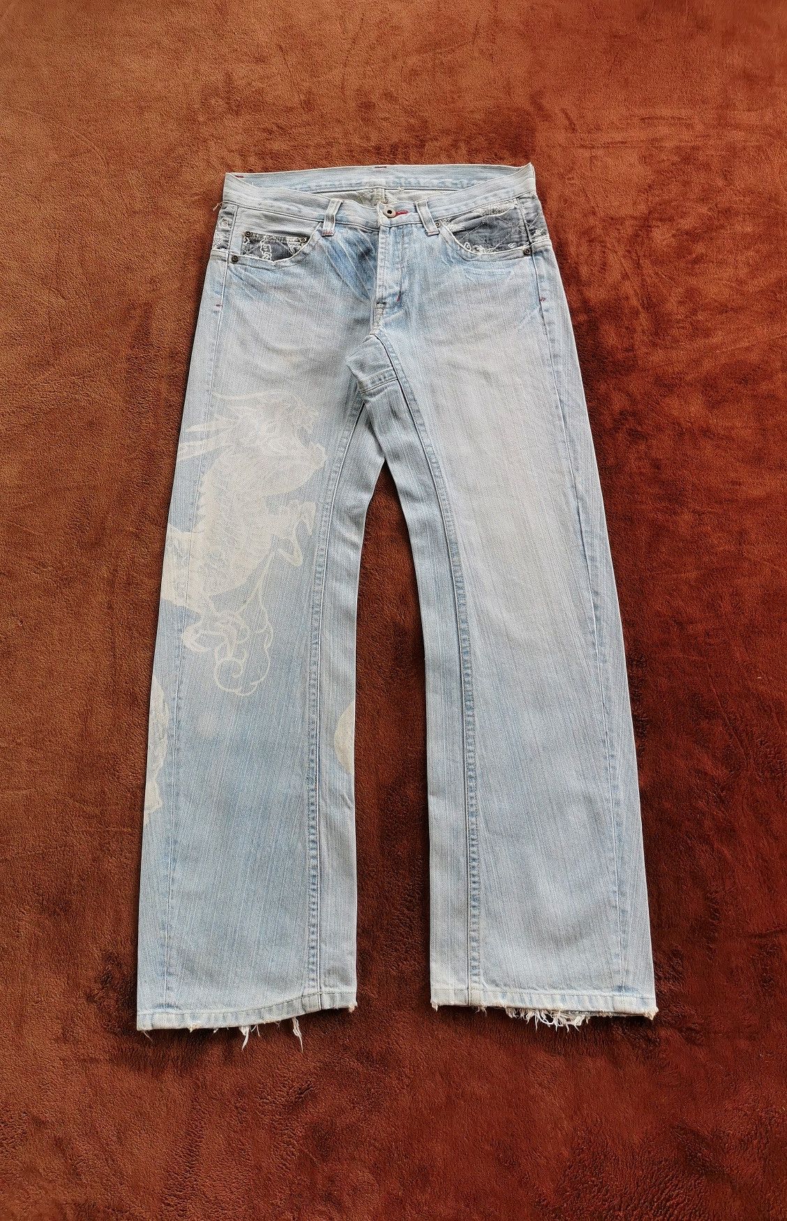 Karakuri Tamashii Dragon Graphic Denim Jeans Karakuri Tamashi Inspire Size US 32 / EU 48 - 2 Thumbnail
