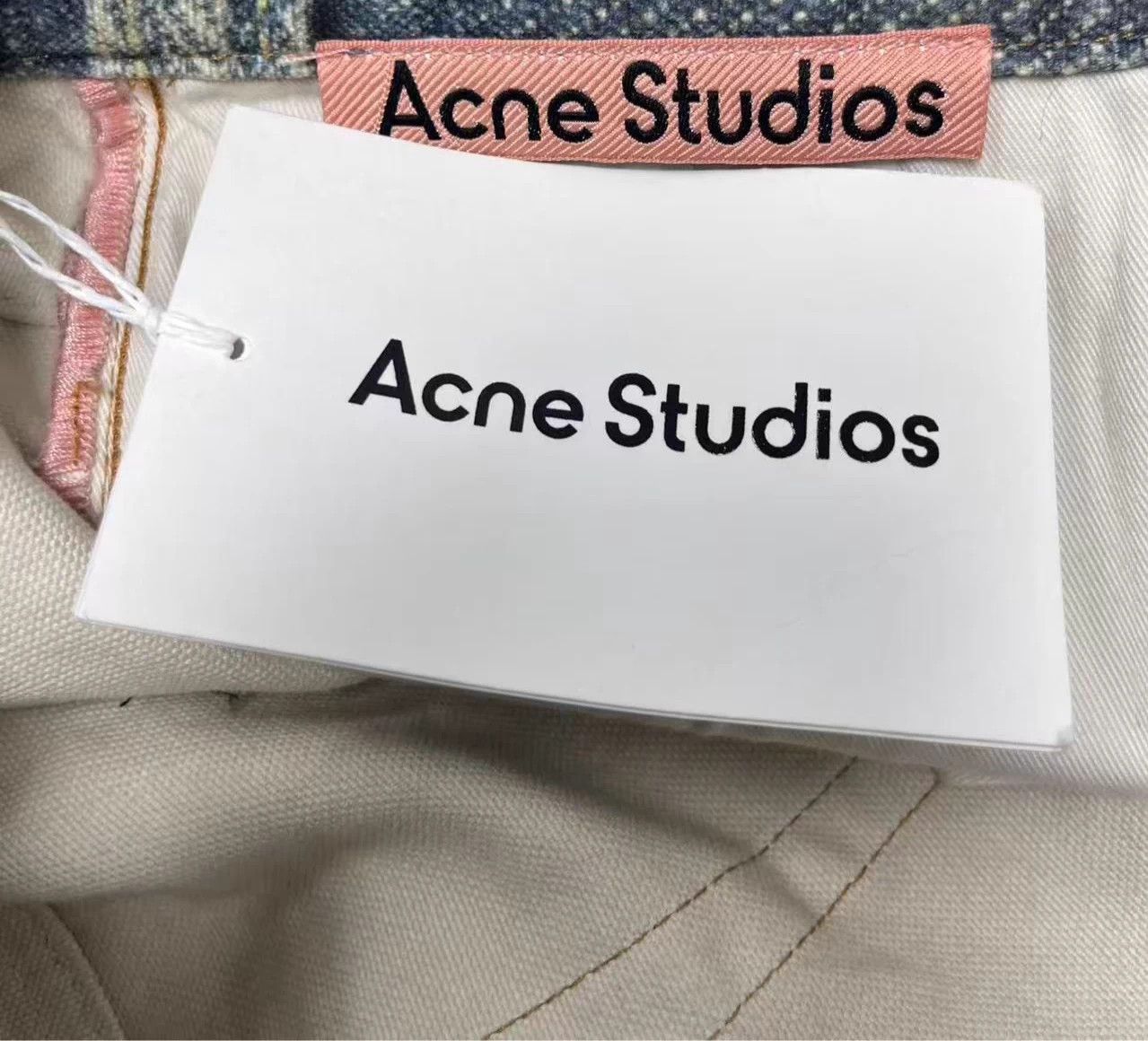 Acne Studios Acne Studios Heart Button 3D Optical Straight Low M Jeans Size US 32 / EU 48 - 5 Thumbnail
