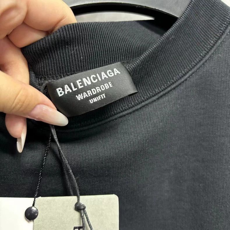 Balenciaga Balenciaga Black Embroidered Balenciaga Logo Sweatshirt-25 Size US S / EU 44-46 / 1 - 3 Thumbnail