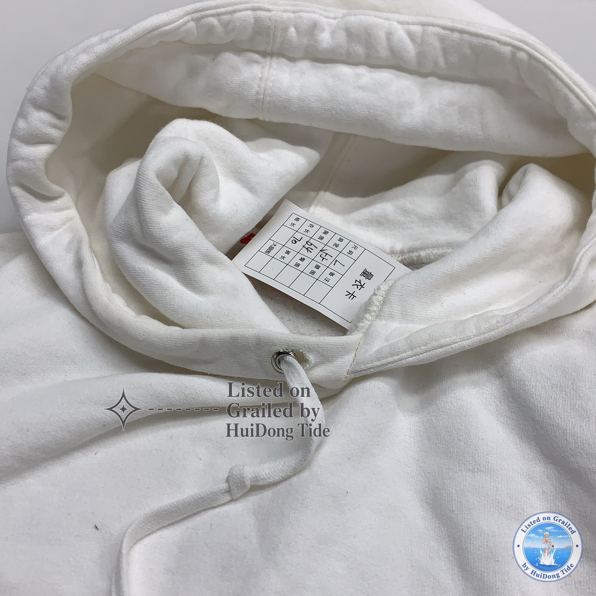 Supreme Supreme Red Patch Logo Hoodie White Size L. Size US L / EU 52-54 / 3 - 3 Thumbnail