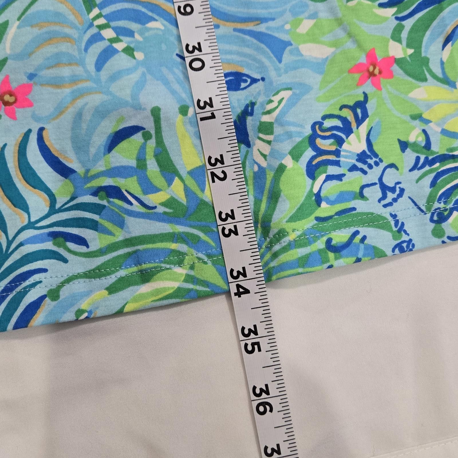 Designer Lilly Pulitzer Etta Frond Tropical V-Neck Dress Size XS Size XS / US 0-2 / IT 36-38 - 5 Thumbnail