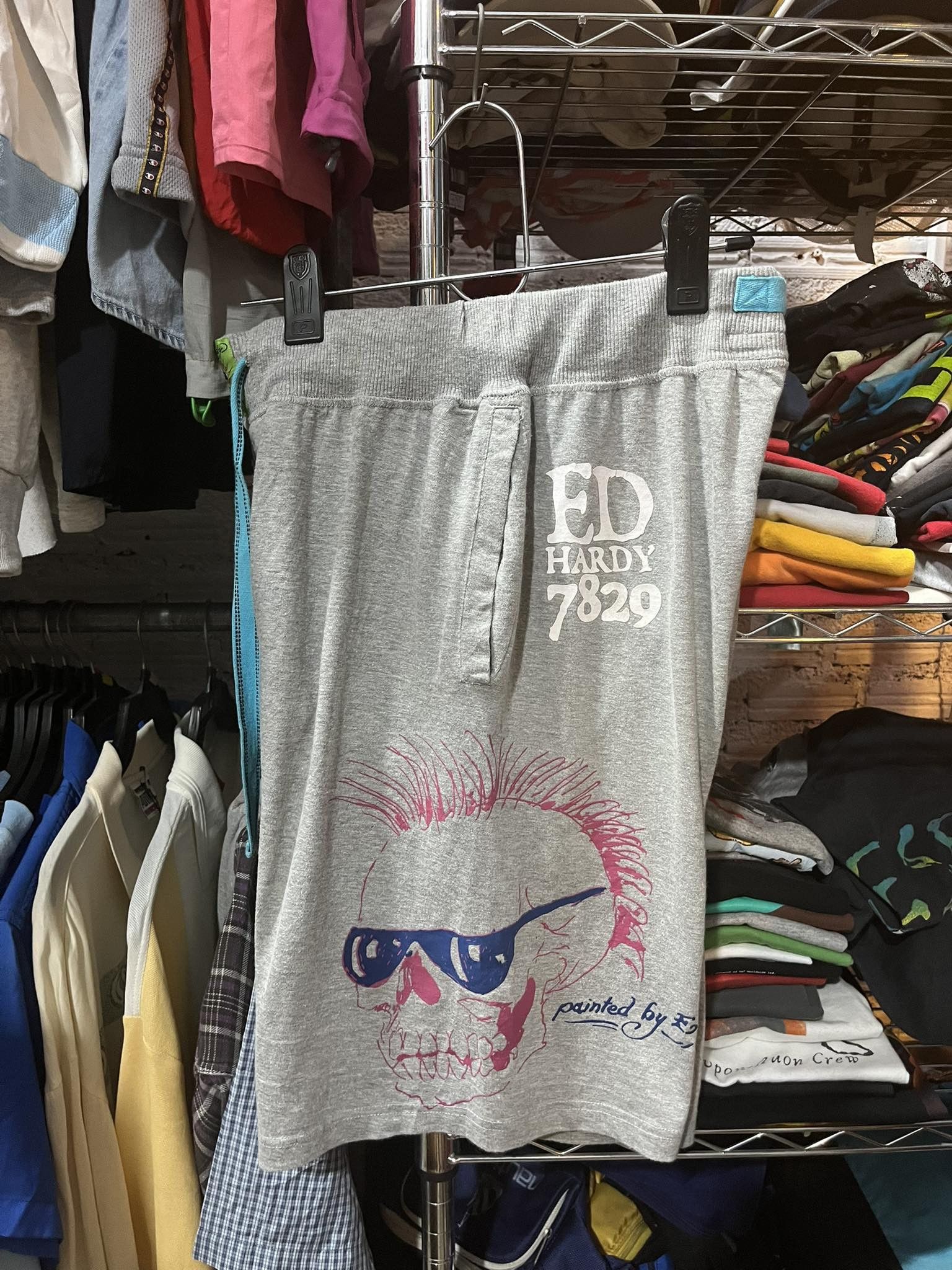Ed Hardy Ed Hardy Tattoo Sweatshorts Y2K Size US 30 / EU 46 - 3 Thumbnail