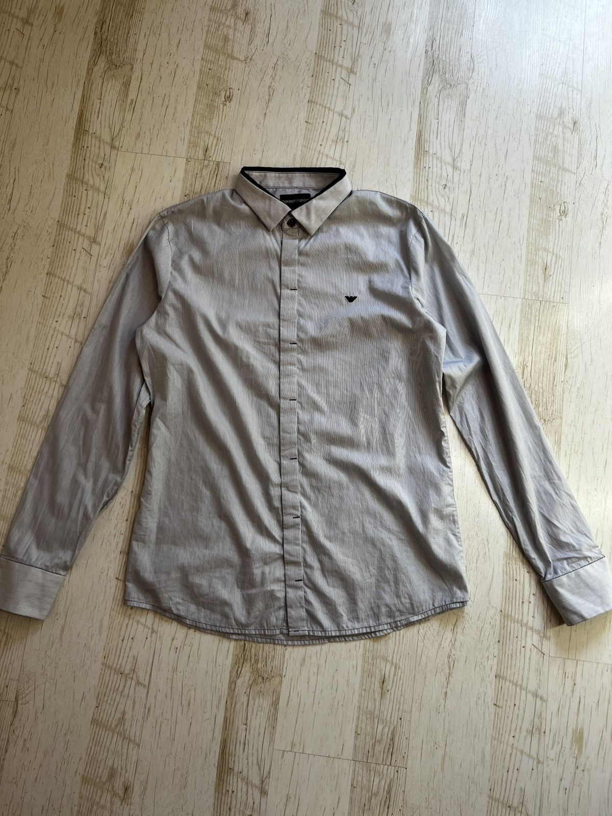 Emporio Armani Emporio Armani Striped Shirt – Size M Size US M / EU 48-50 / 2 - 4 Thumbnail