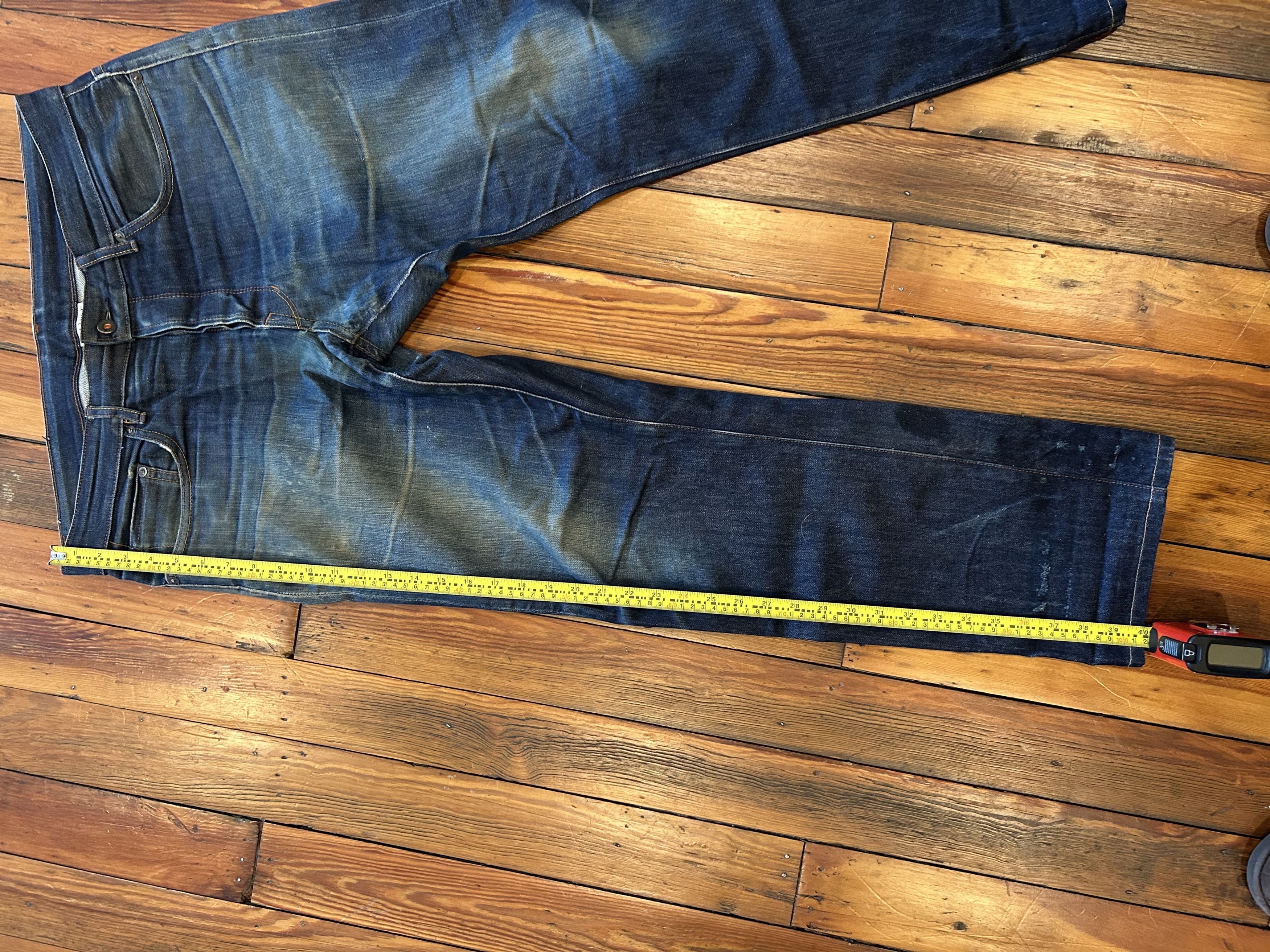 Railcar Fine Goods Railcar Straight Leg Raw Selvedge Denim Jeans Size US 35 - 5 Thumbnail