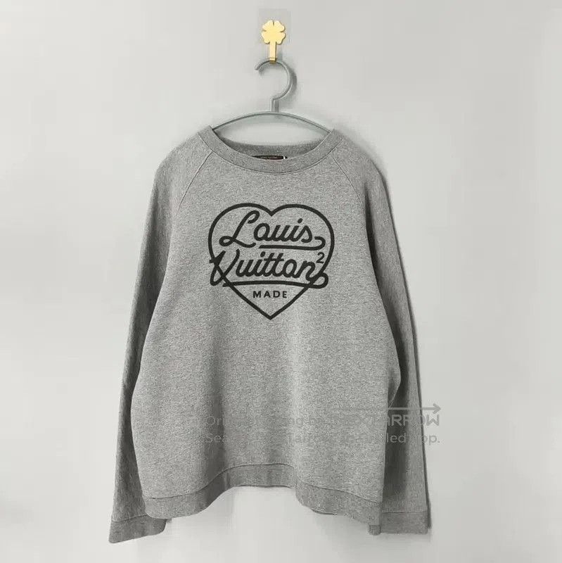 Louis Vuitton Gray Cotton Men's Sweatshirt XXL .