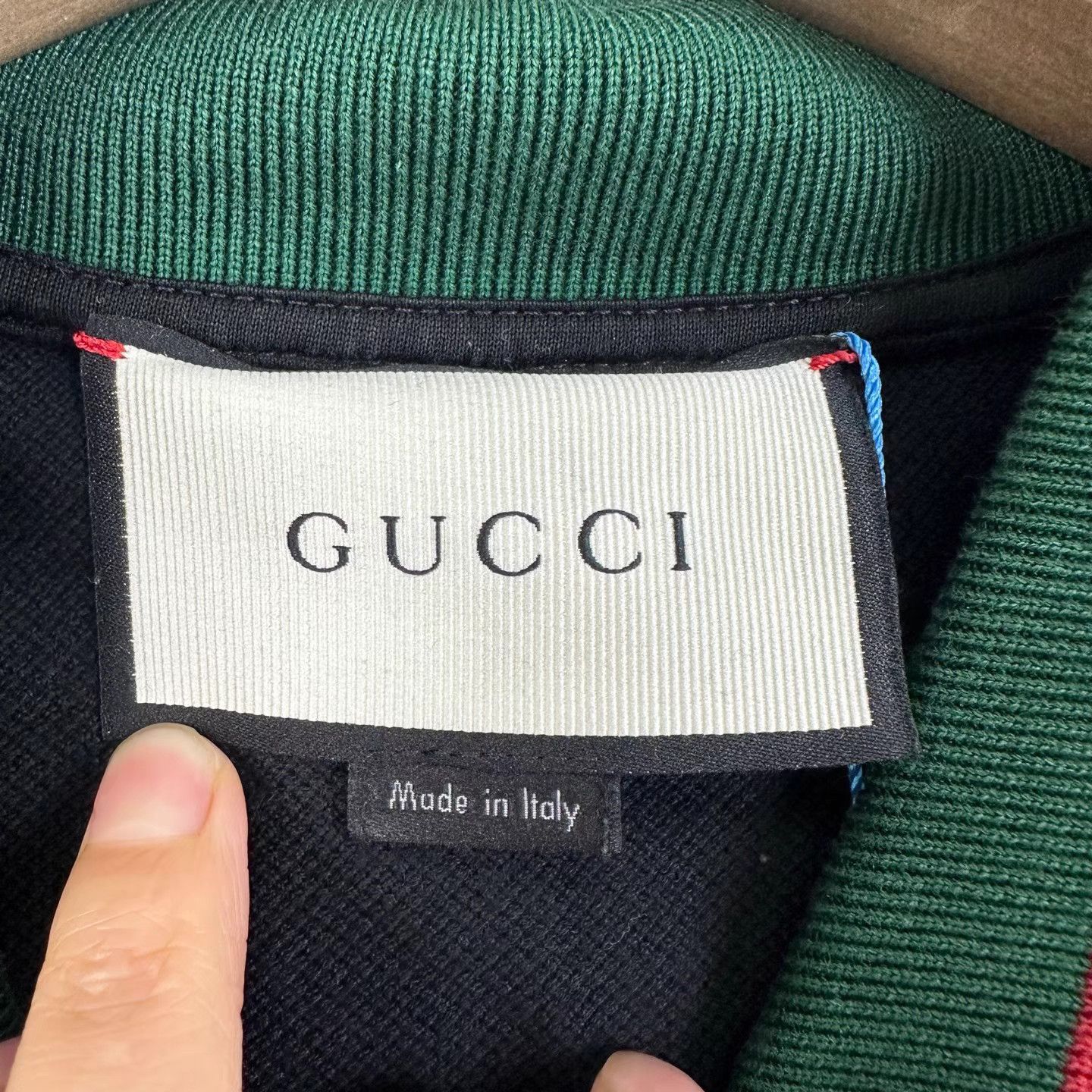 Gucci Gucci Short Sleeve T-Shirt with Red & Green Polo Collar K12 Size US XL / EU 56 / 4 - 5 Thumbnail