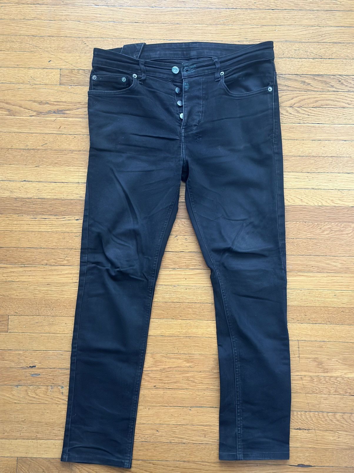 Ksubi Mens Ksubi Chitch Laid Black Denim Jeans Size US 30 / EU 46 - 1 Thumbnail
