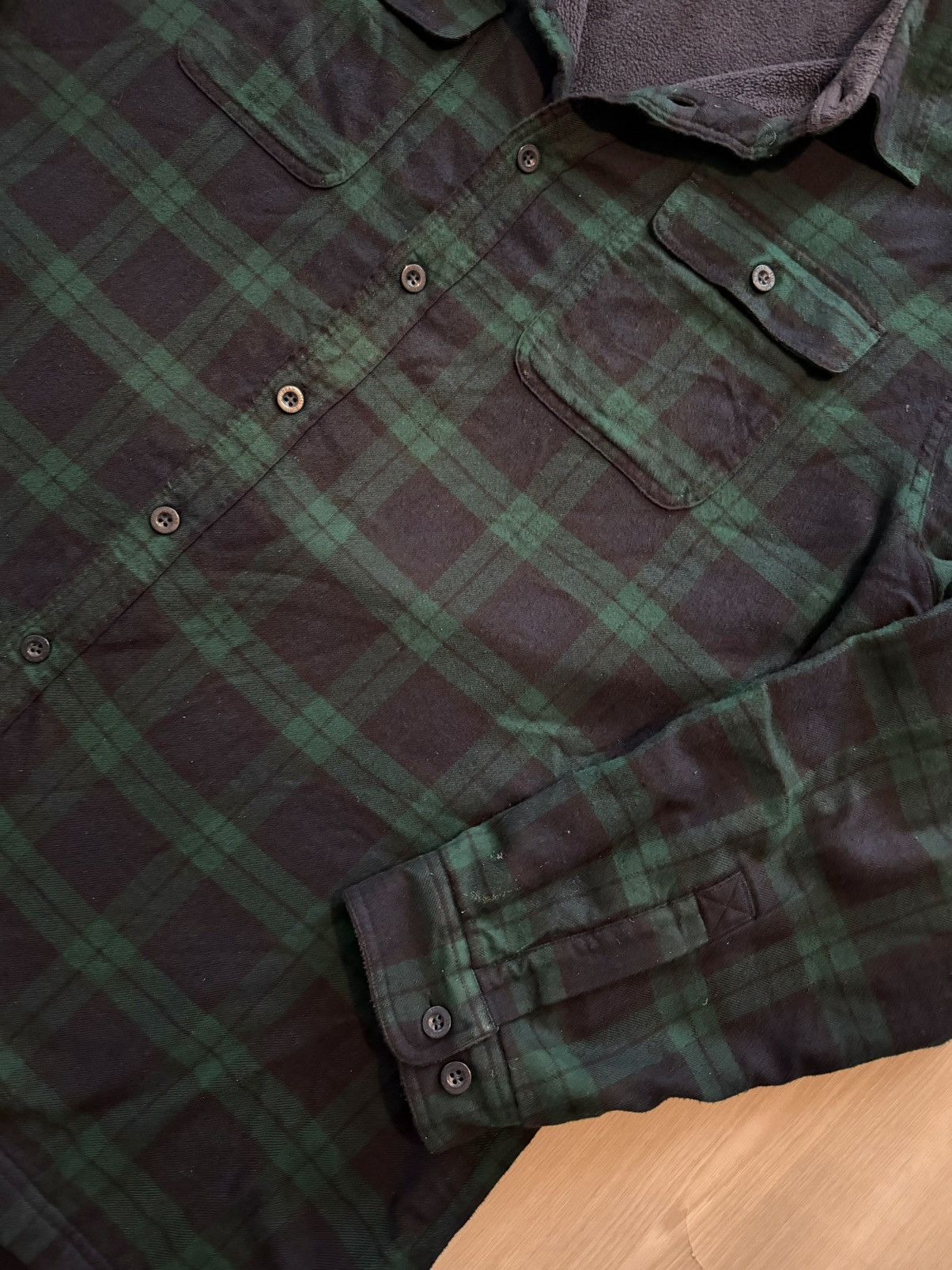 L.L. Bean LL Bean Blue / Green Plaid Flannel Fleece Lined Sz XL Tal Size US XL / EU 56 / 4 - 2 Thumbnail
