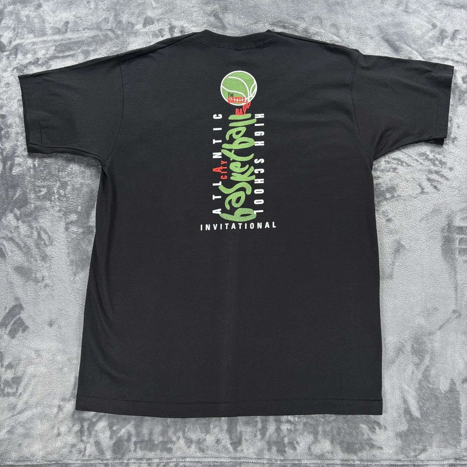 Fruit Of The Loom 1995 Battle of The Bay Basketball Tournament T Shirt Made in Size US XL / EU 56 / 4 - 3 Thumbnail