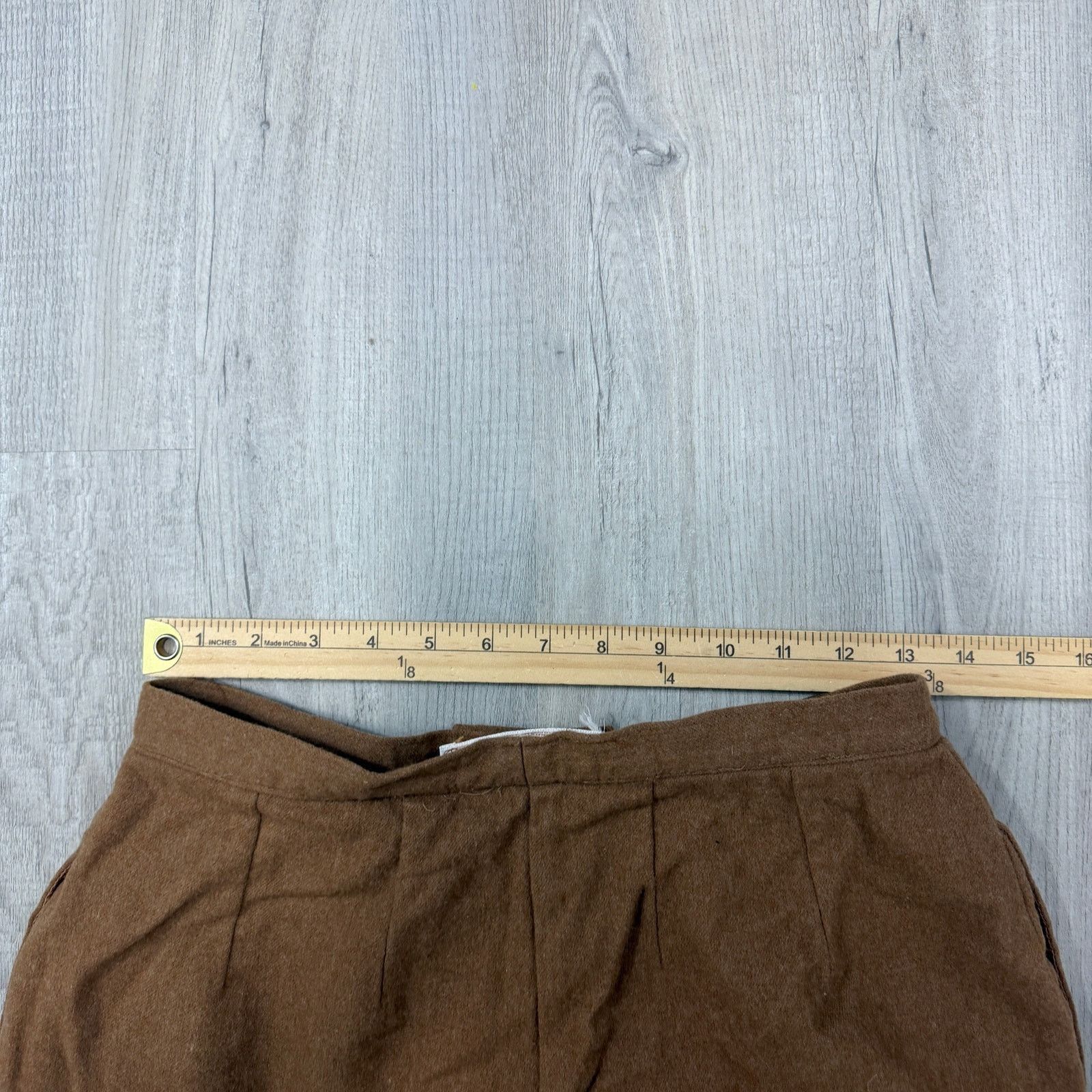 Pendleton Vintage Pendleton Pants Women's 26x27 Brown 100% Virgin Wool Size 26" / US 2 / IT 38 - 8 Thumbnail