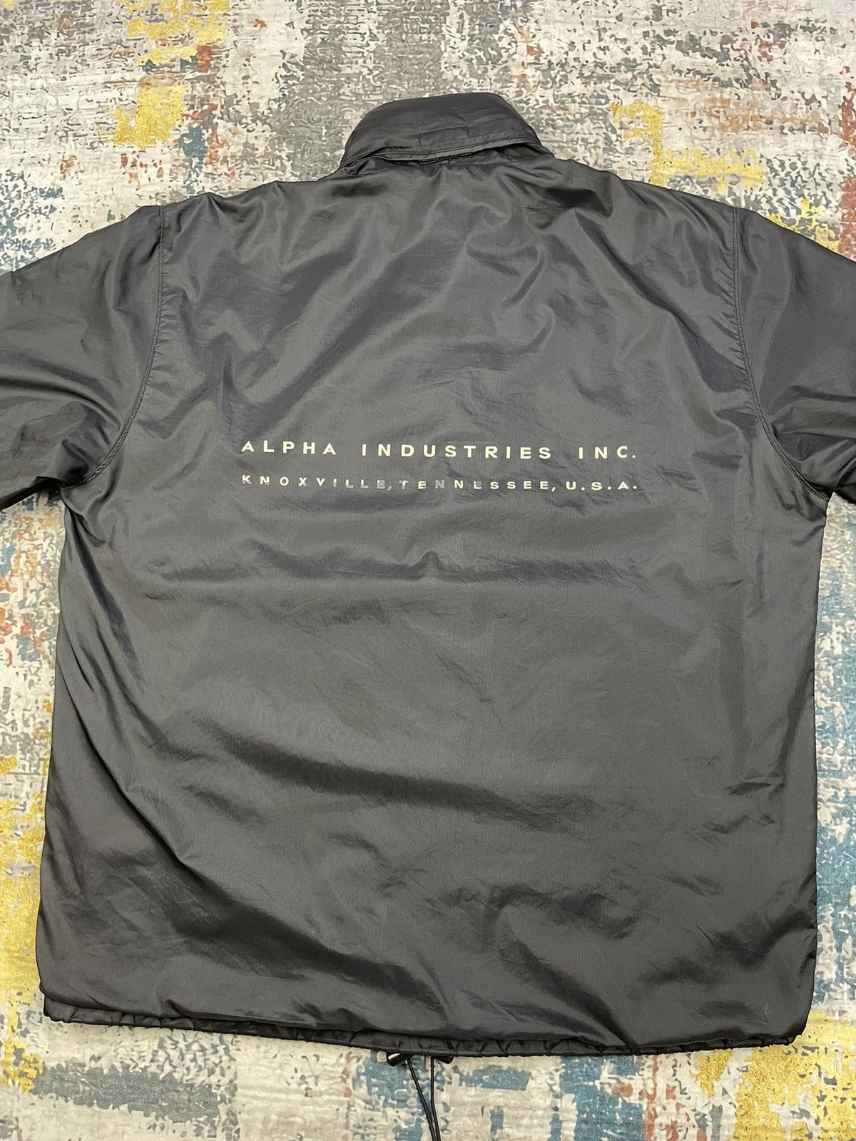 Alpha Industries Vintage Alpha Industries Back Spell Coach Jackets Size US L / EU 52-54 / 3 - 4 Thumbnail