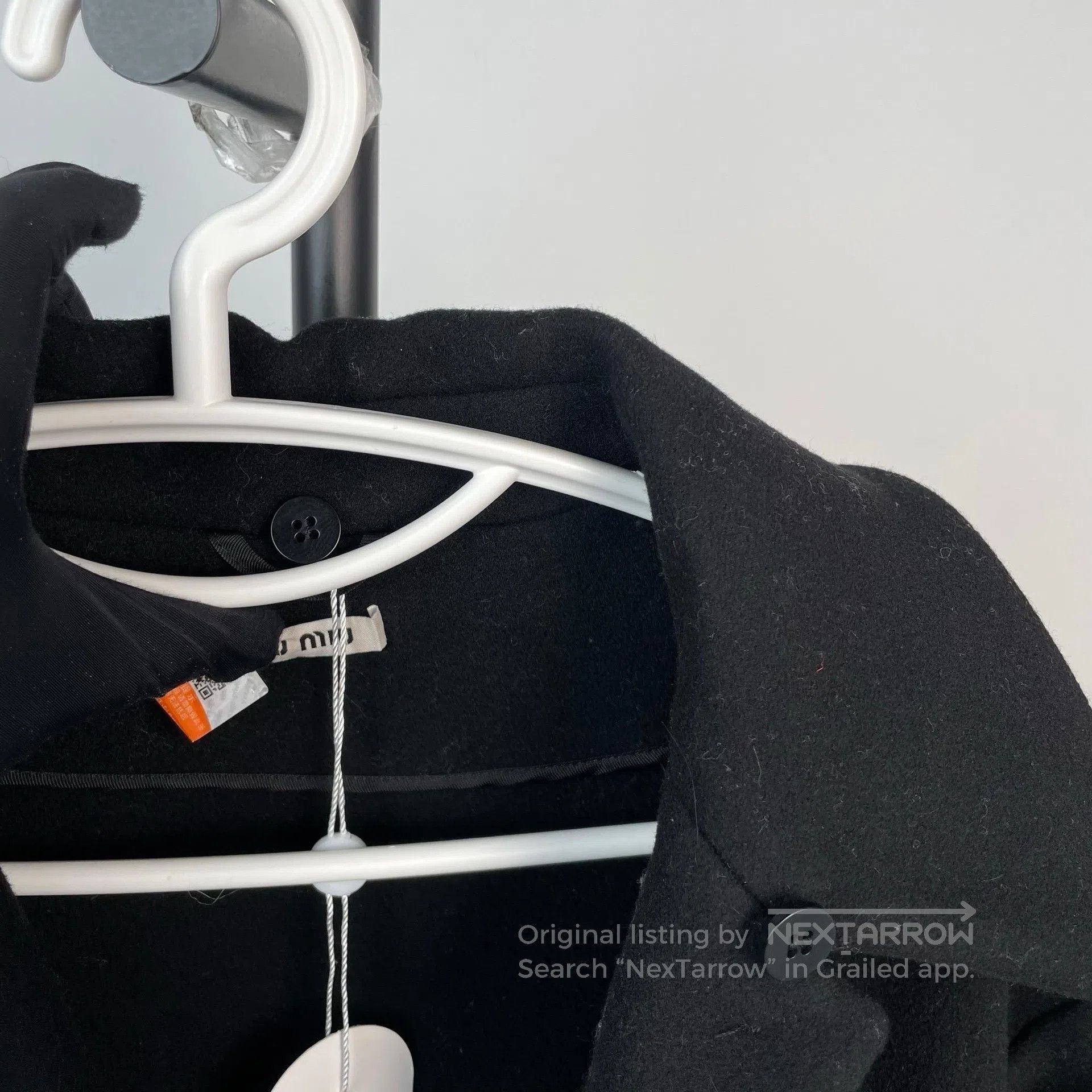 Miu Miu Miu Miu Black lapel woolen jacket coat| Size XS / US 0-2 / IT 36-38 - 4 Thumbnail