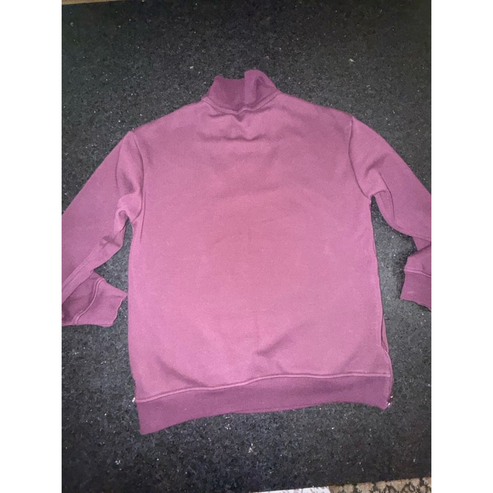 Athleta ATHLETA FOREVER FLEECE PLUM 1/4 ZIP COLLARED SWEATSHIRT SZ M Size M / US 6-8 / IT 42-44 - 3 Thumbnail