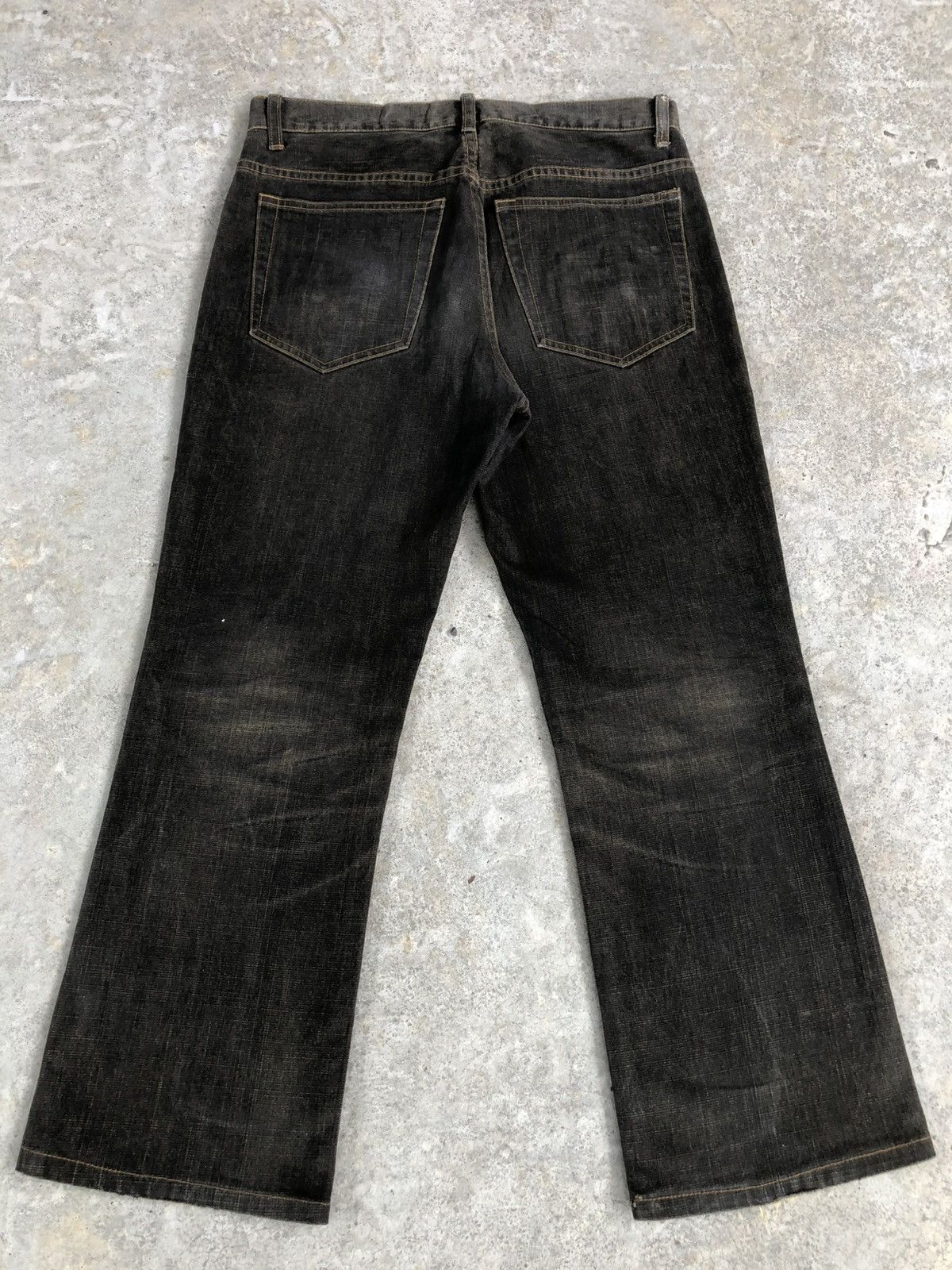 If Six Was Nine × Japanese Brand Japanese Crosbec Flared Jeans Distressed Denim Size US 30 / EU 46 - 2 Thumbnail