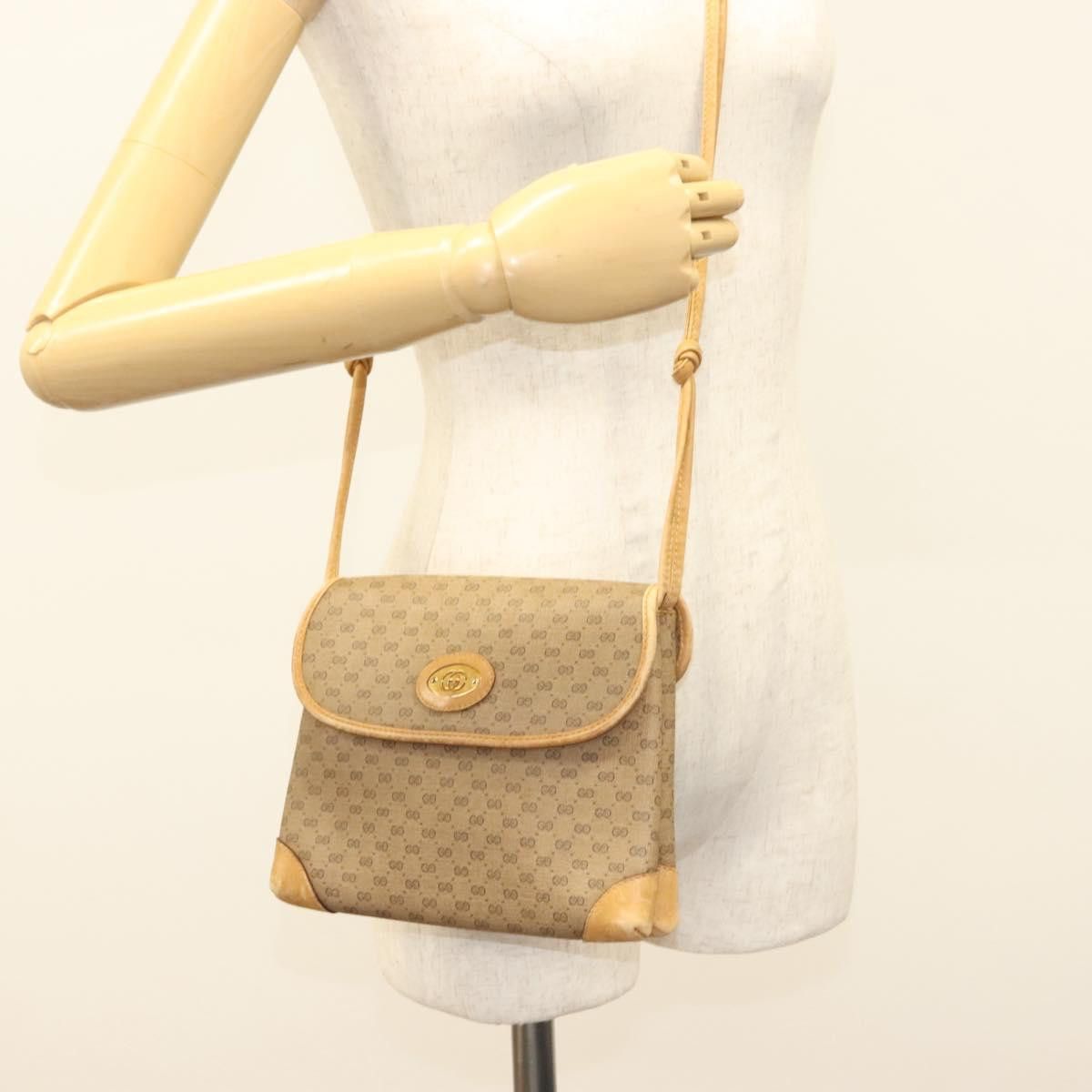 Gucci GUCCI Micro GG Supreme Shoulder Bag Pvc Beige Gold 007 92 Size ONE SIZE - 23 Thumbnail