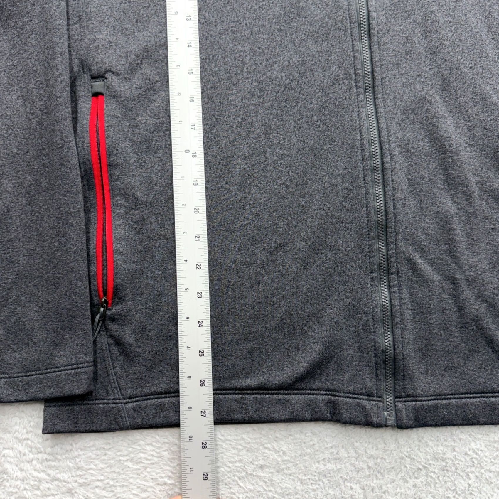 The North Face The North Face Mens Gray Full Zip Fleece Jacket Red Trim Outdoor Hiking XL Jacket Mens Gray Zip Fleece Jacket Red Trim Size US XL / EU 56 / 4 - 4 Thumbnail