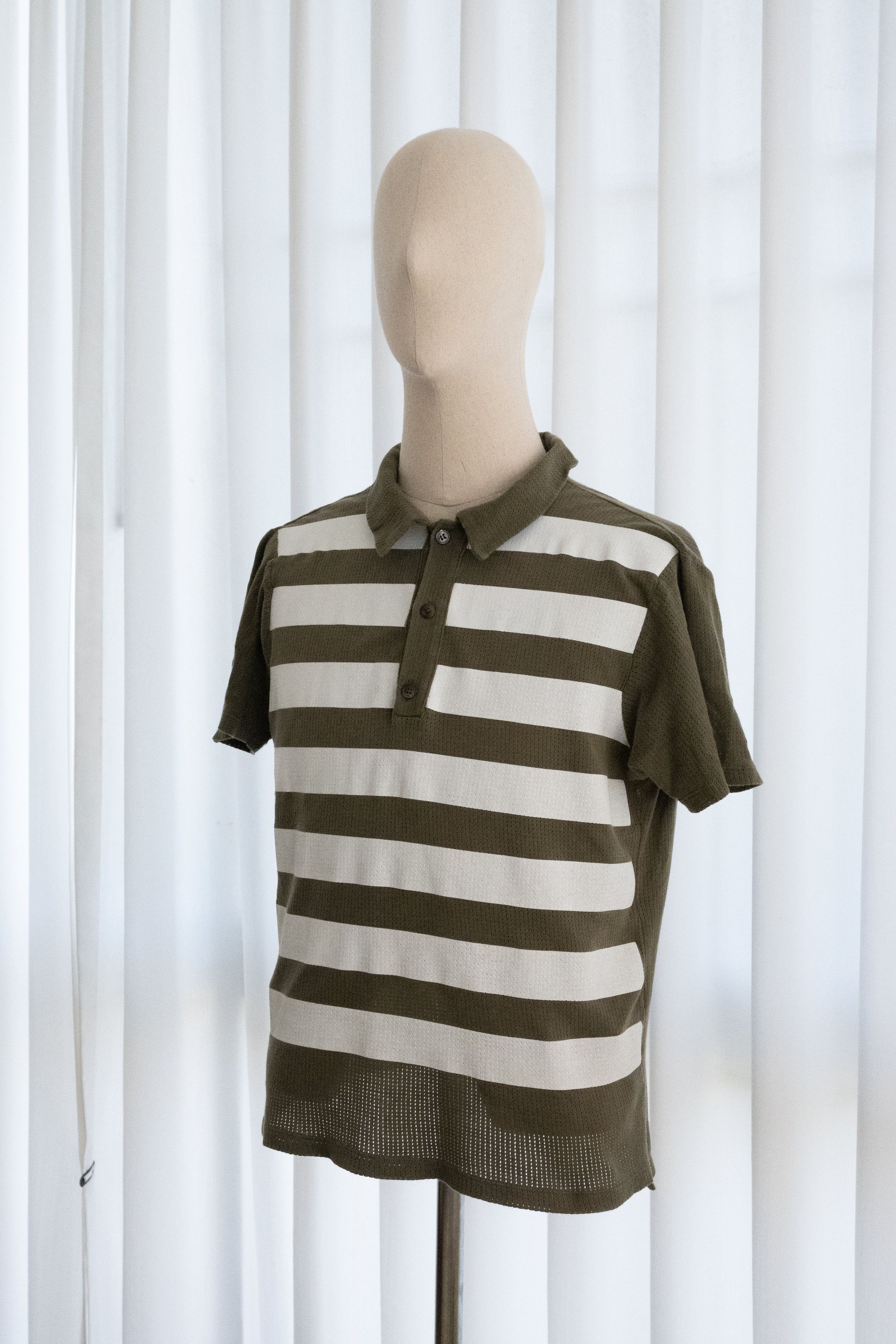 Helmut Lang SS1996 HELMUT LANG STRIPED POLO Size US M / EU 48-50 / 2 - 2 Thumbnail