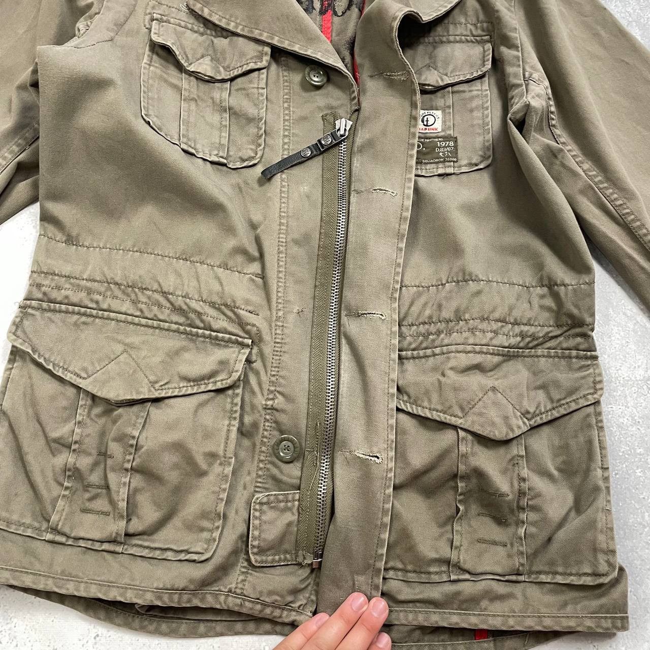 Diesel Diesel Blue Panthers Military Collar Jacket Olive Green L Size US L / EU 52-54 / 3 - 18 Thumbnail