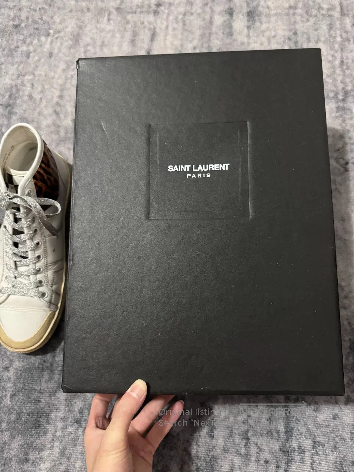 Saint Laurent Paris Saint Laurent High-Top Sneakers. Size US 7 / EU 40 - 7 Thumbnail