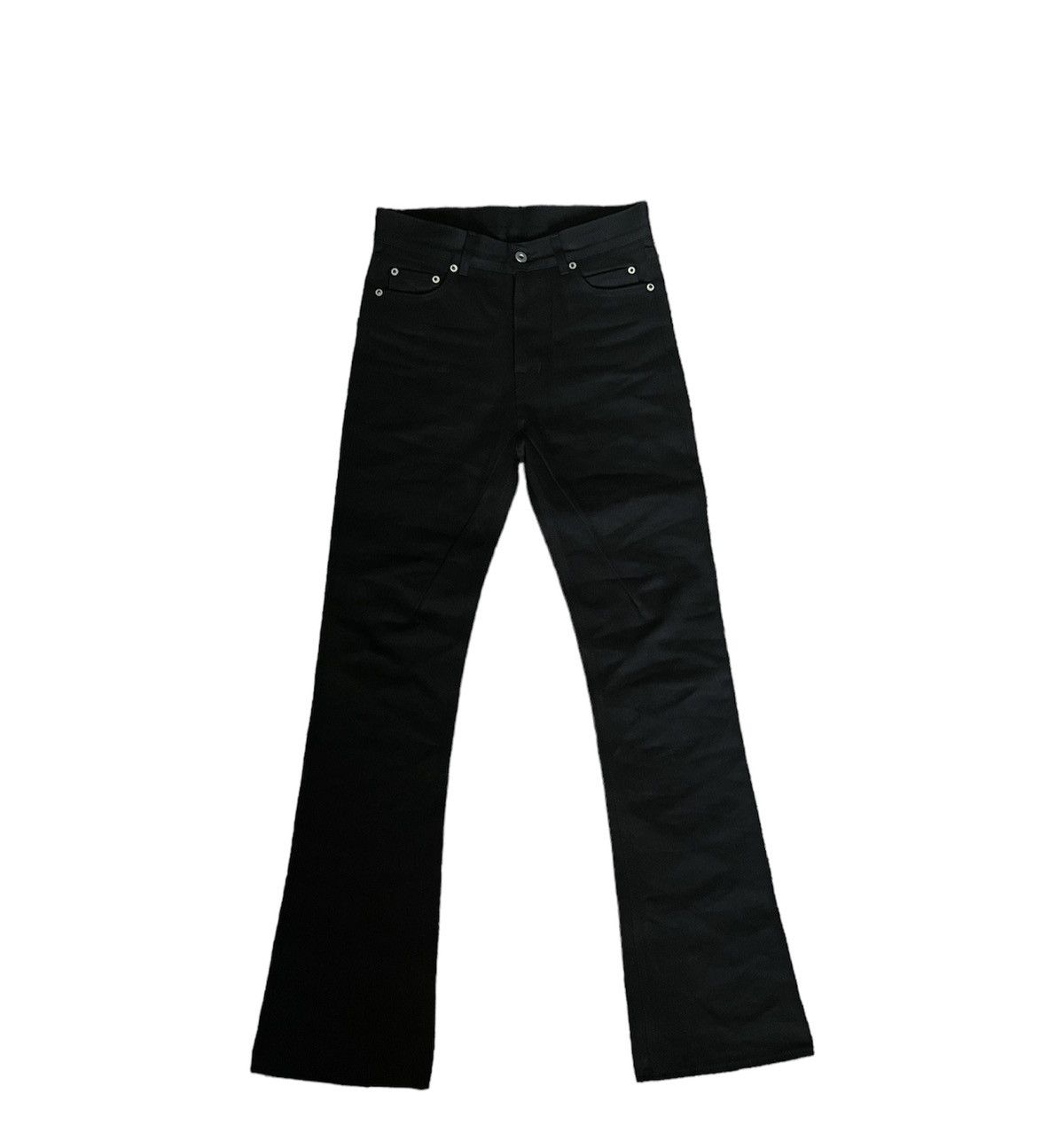 image of Rick Owens Jim Cut Denim in Black, Men's (Size 29)