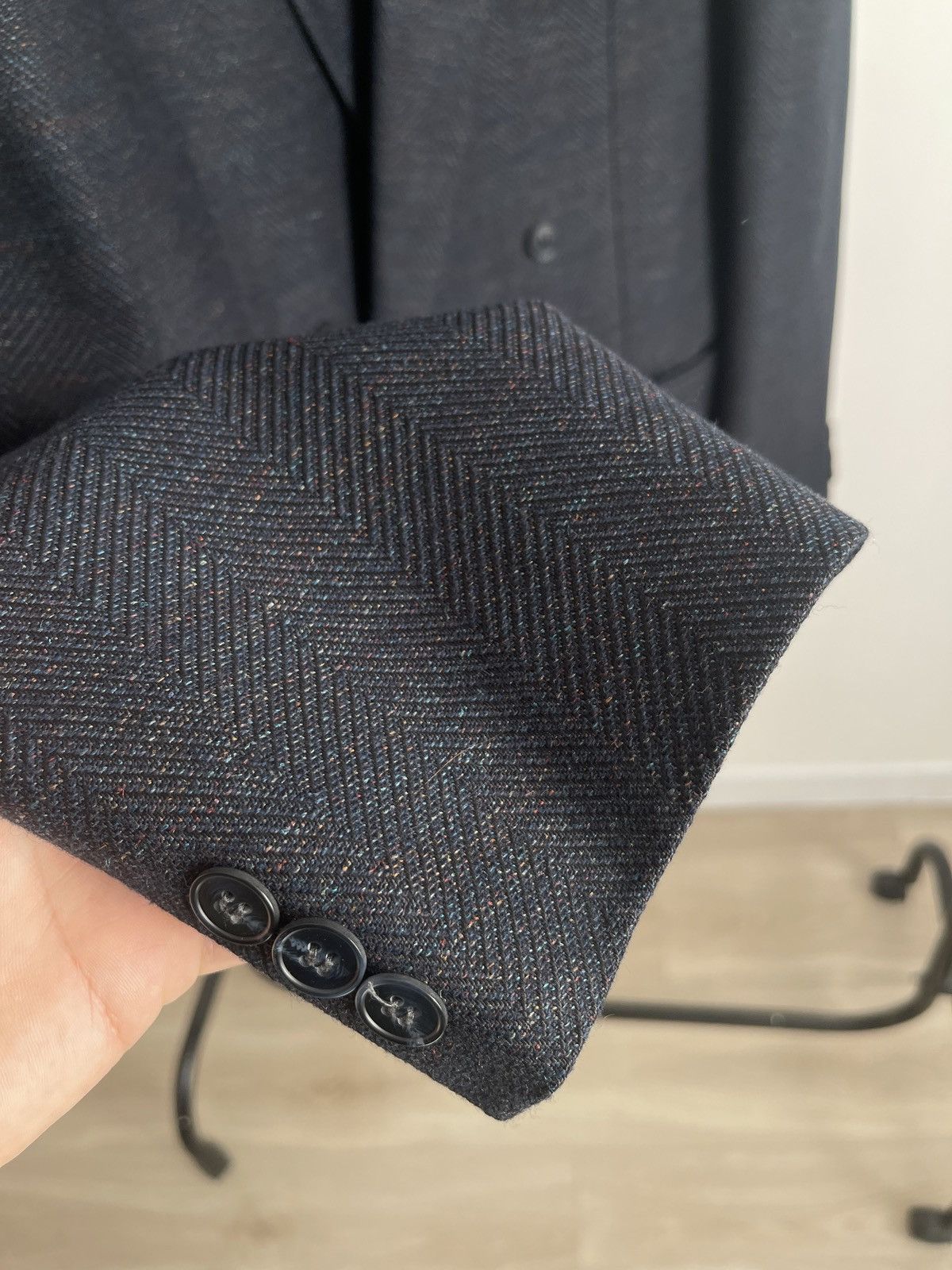 Vintage Vintage double-breasted blazer turo jacket sport coat 42R Size 42R - 4 Thumbnail