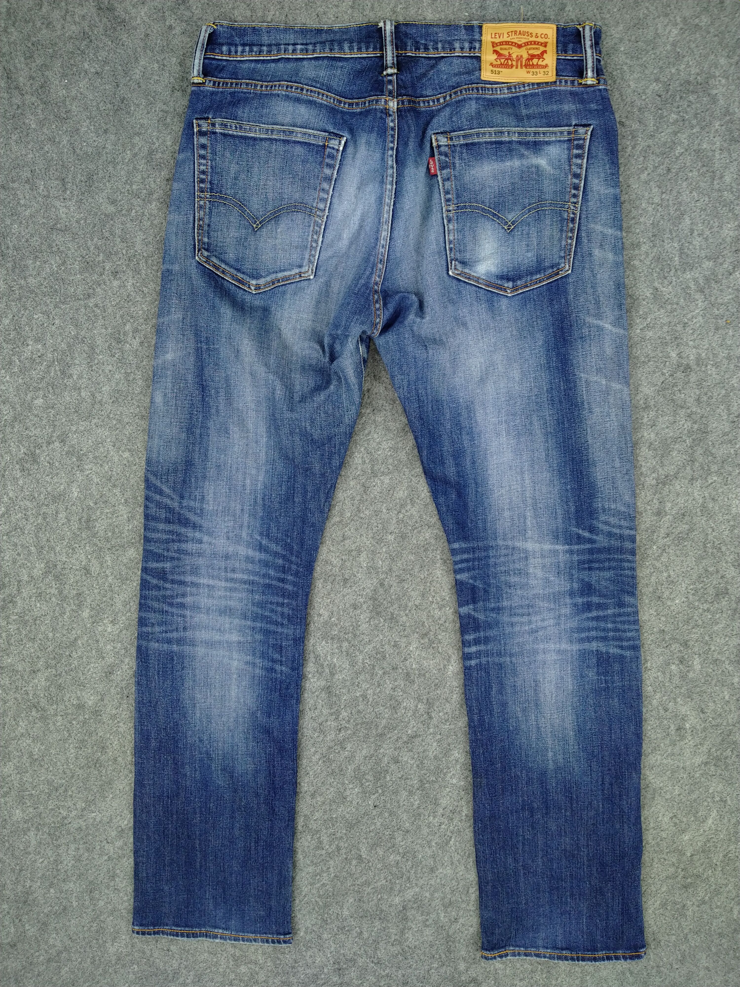 Levi's Levi's 513 Distressed Denim 33x31.5 -JN662 Size US 33 - 2 Thumbnail