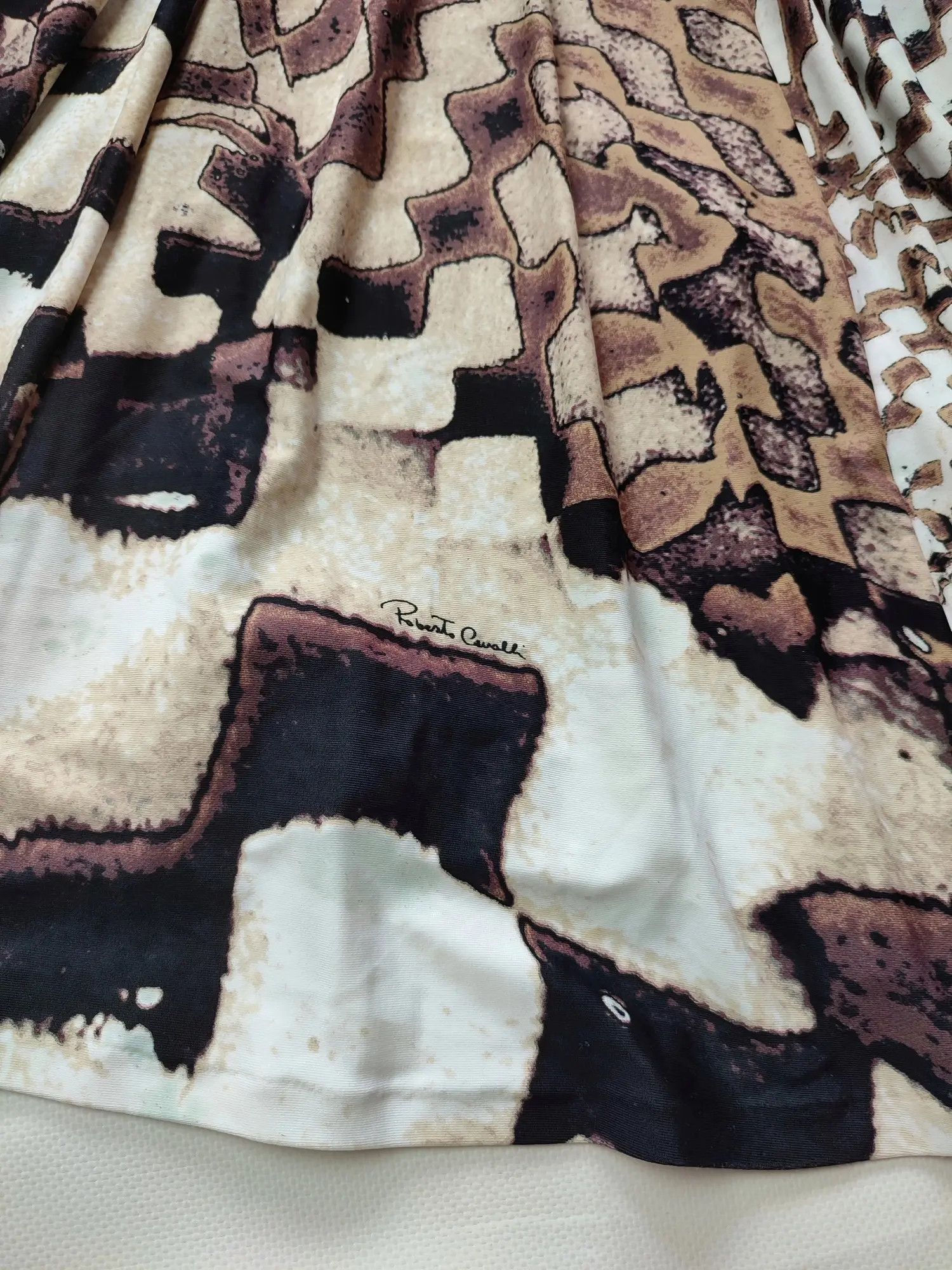 Roberto Cavalli Vintage Roberto Cavalli 2003 Silk Dress Psychodelic Runway Size S / US 4 / IT 40 - 9 Thumbnail